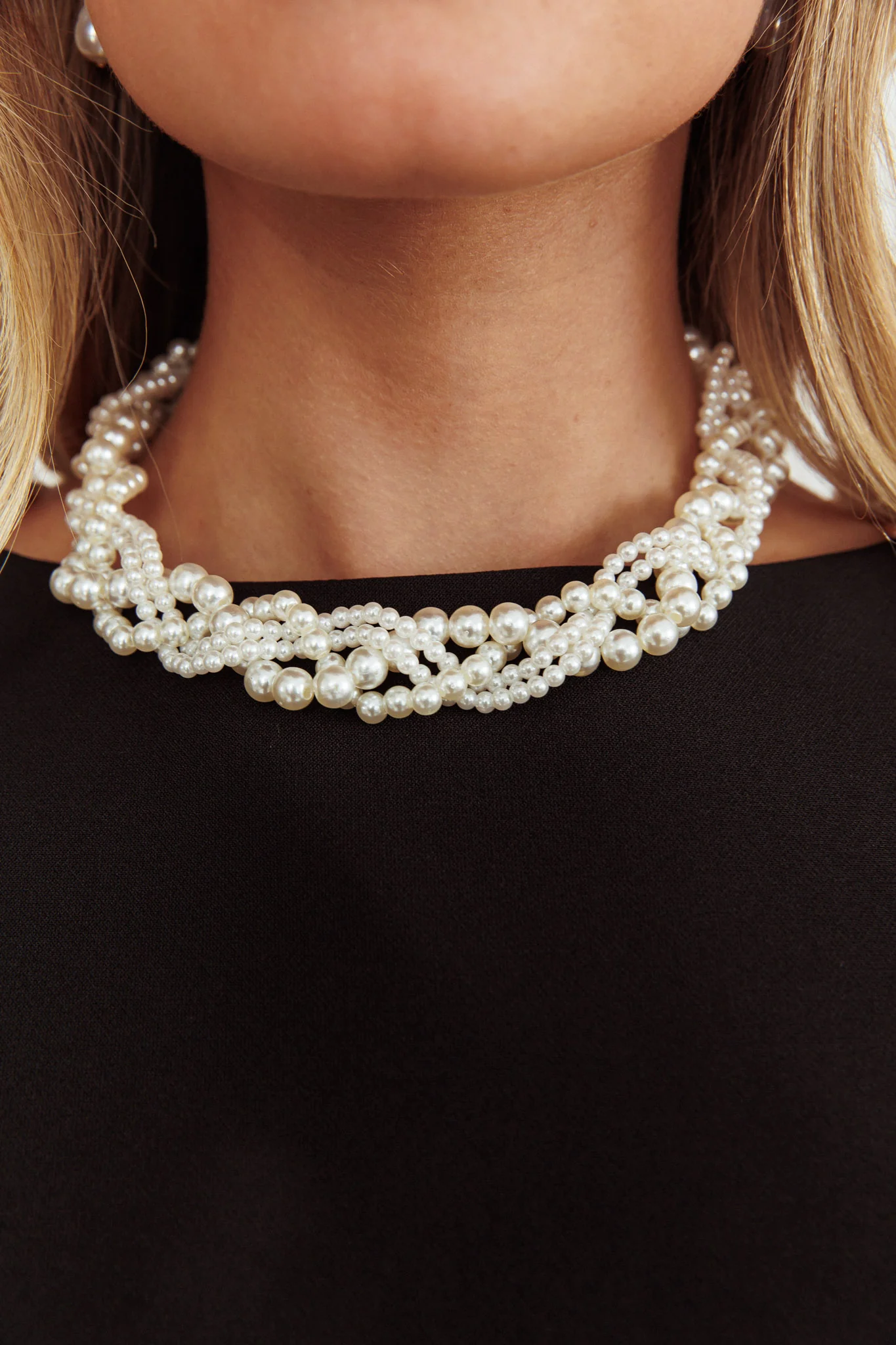 Your Smile Pearl Necklace Silver