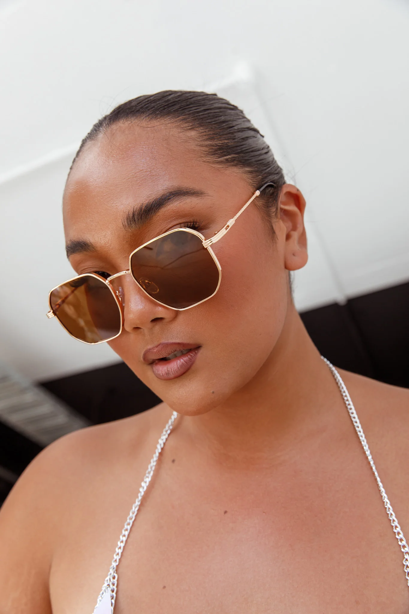 Sahara Aviator Sunglasses Tea