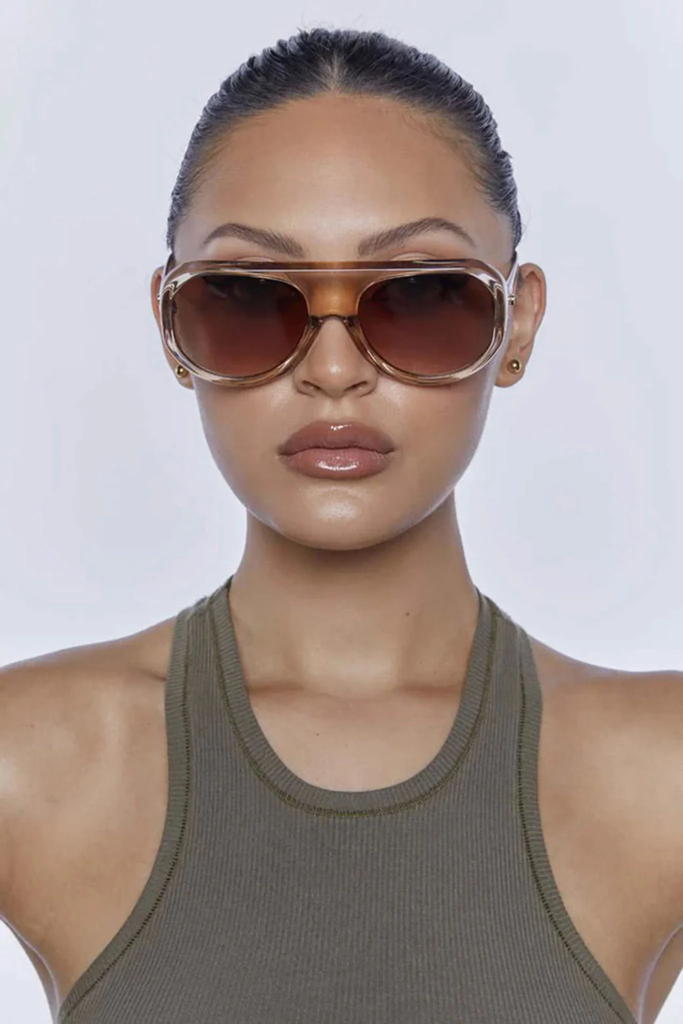 Peta And Jain Freja Sunglasses Crystal Tan