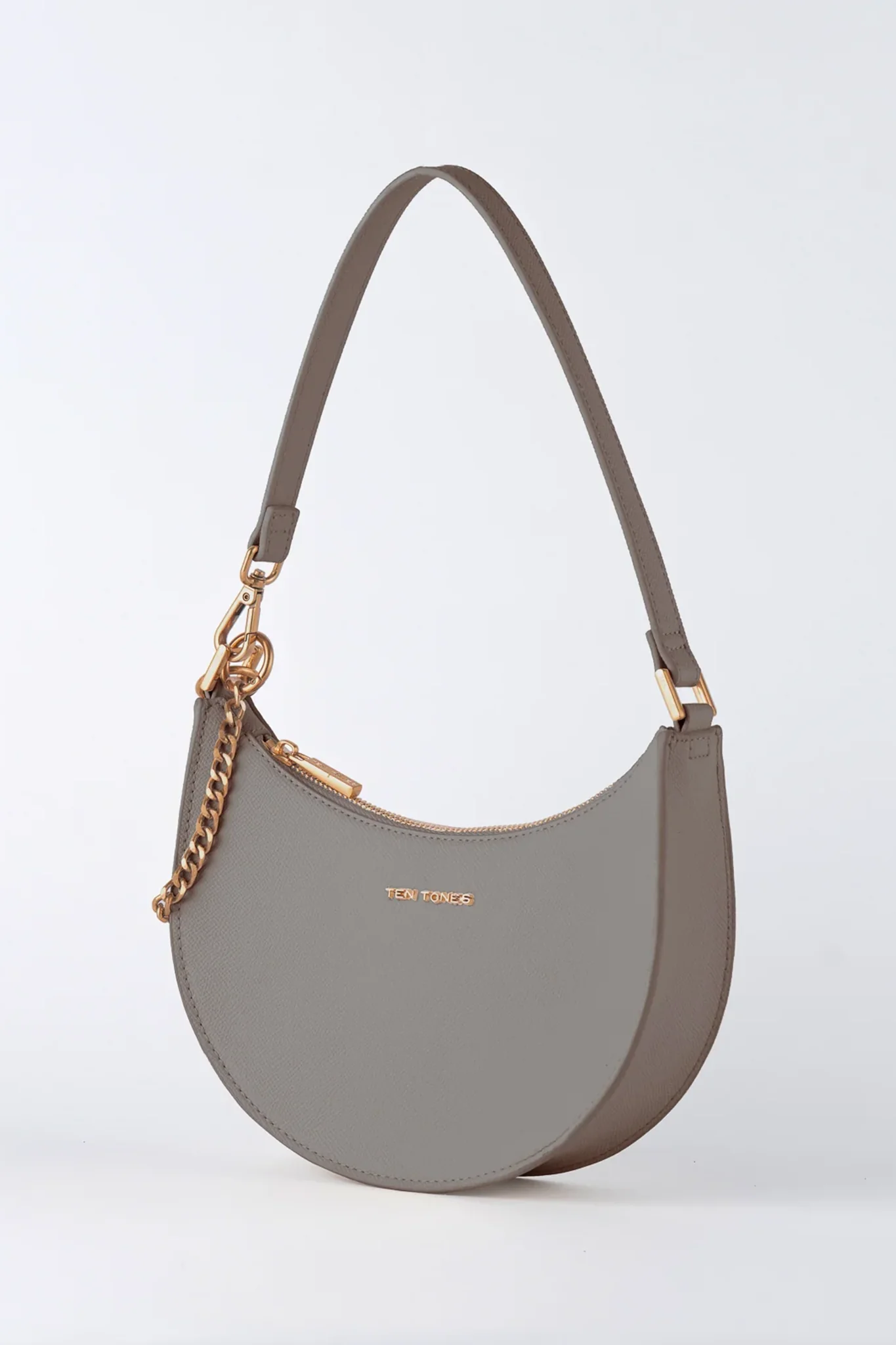TEN TONES Grayson Moon Bag Beige