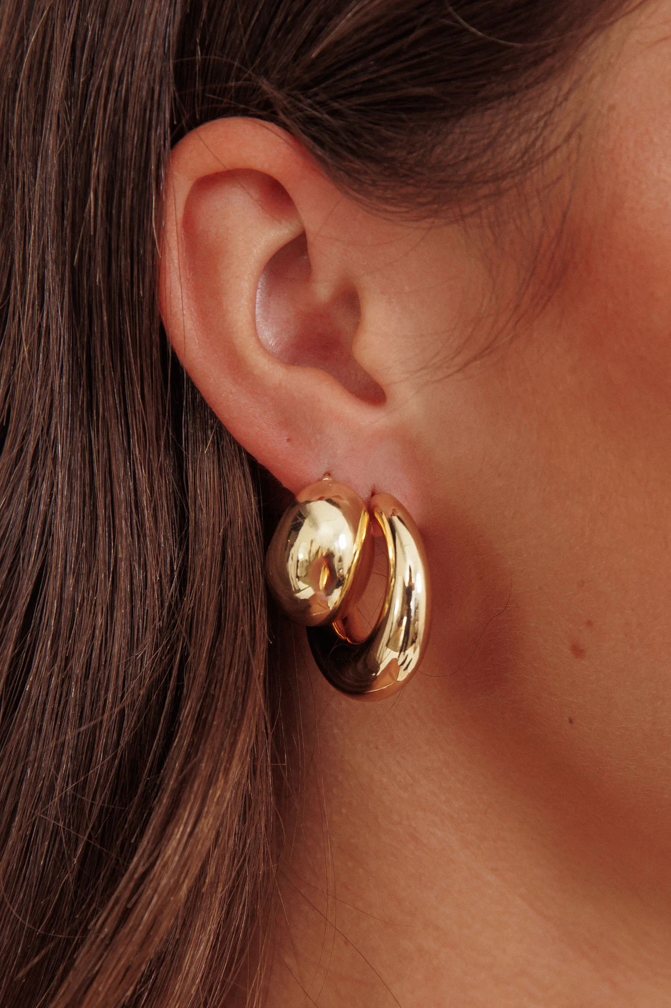 Casper Chunky Earrings Set Gold