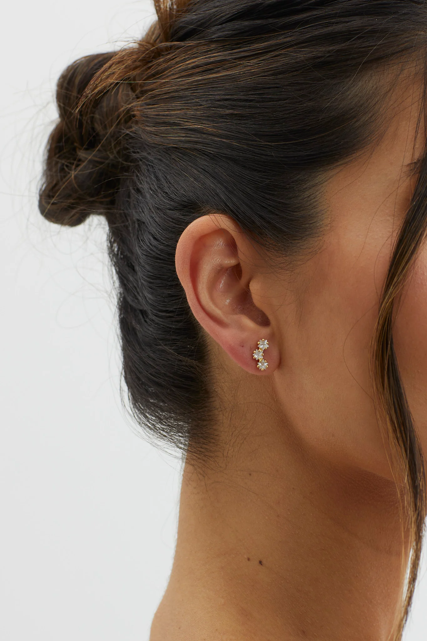 Star Sign Stud Earrings Gold