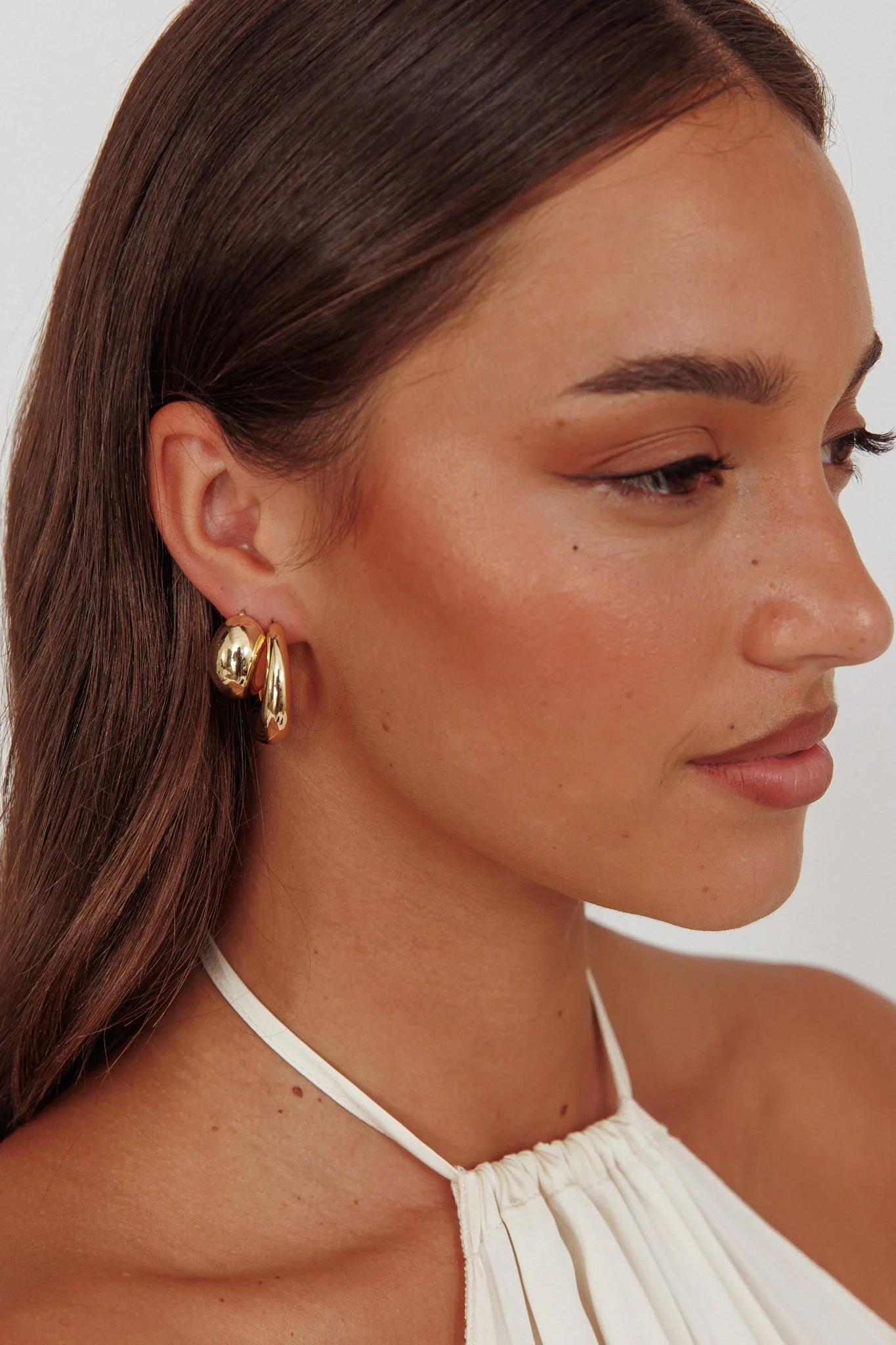 Casper Chunky Earrings Set Gold