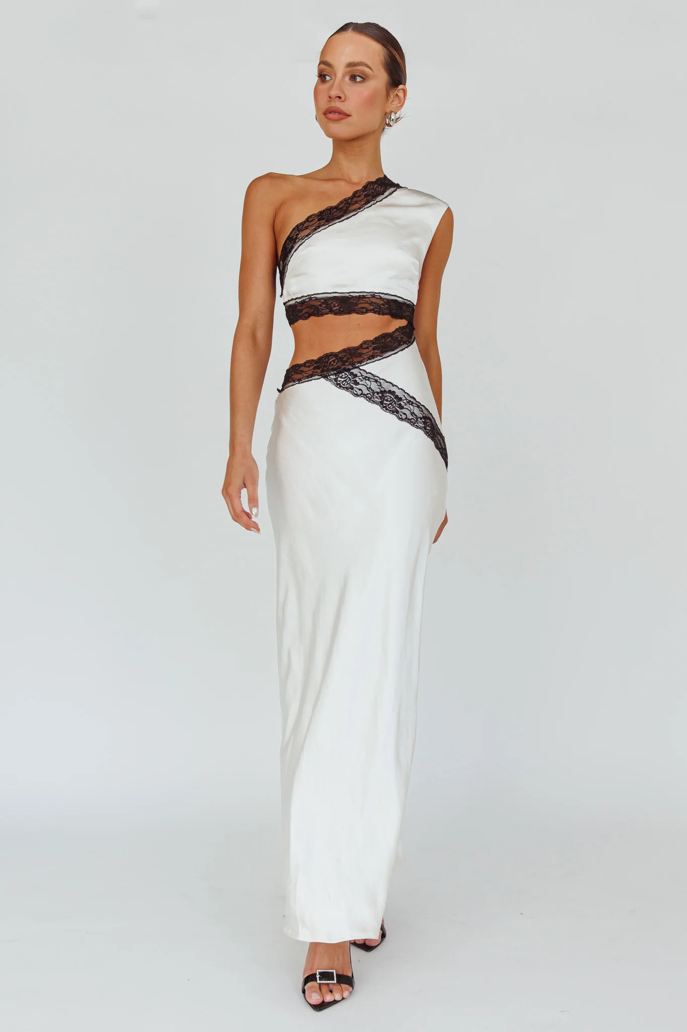 Mahli One-Shoulder Maxi Dress Champagne