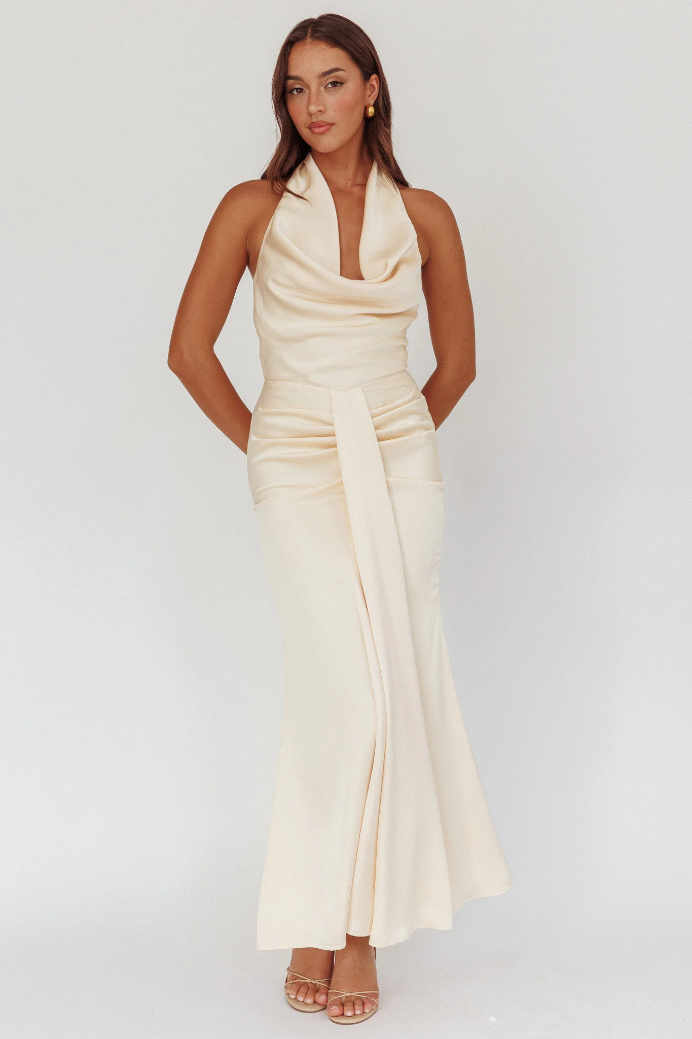 Nariah Cowl Neck Maxi Dress Butter