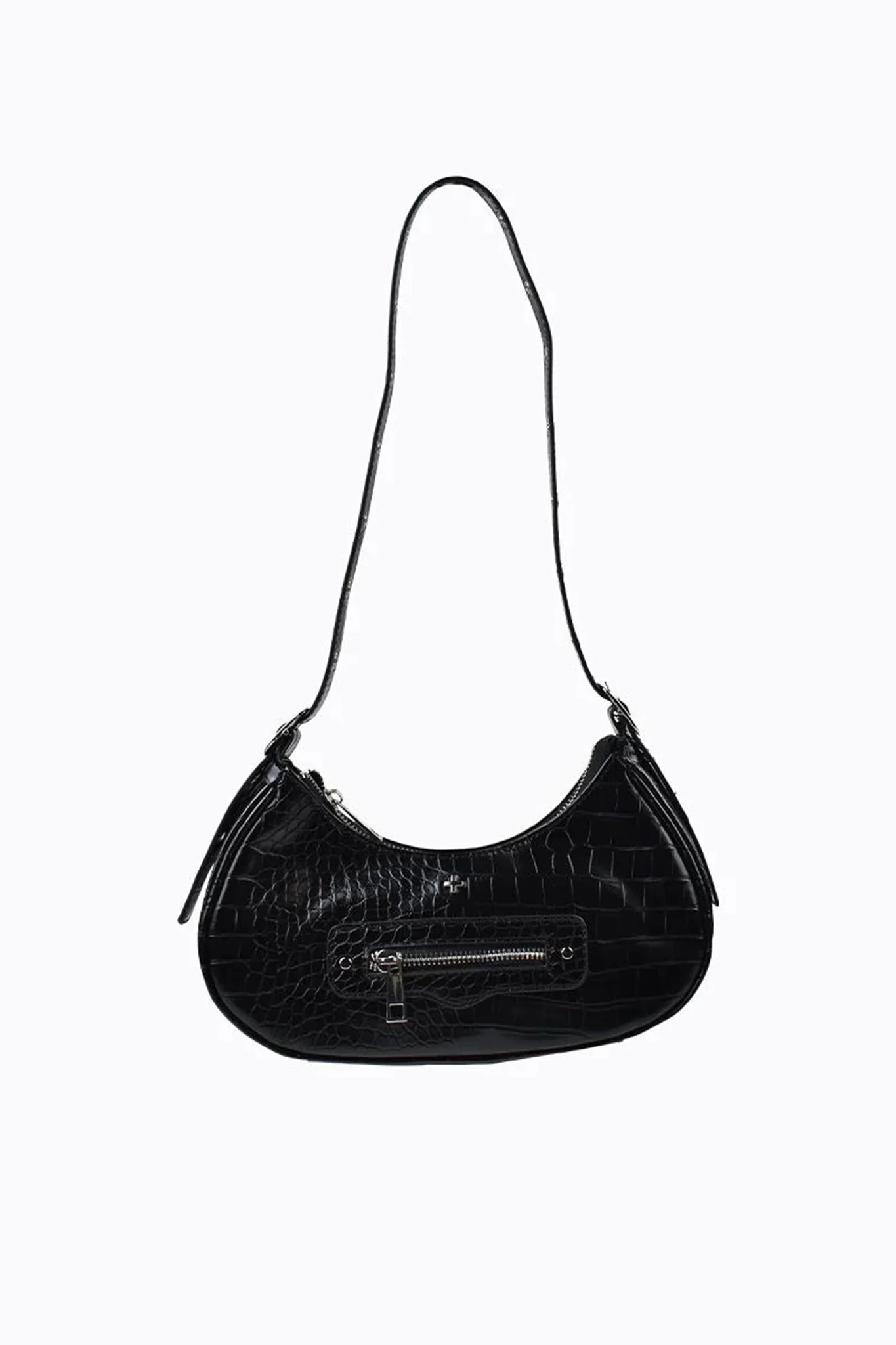Peta And Jain Moto Shoulder Bag Black
