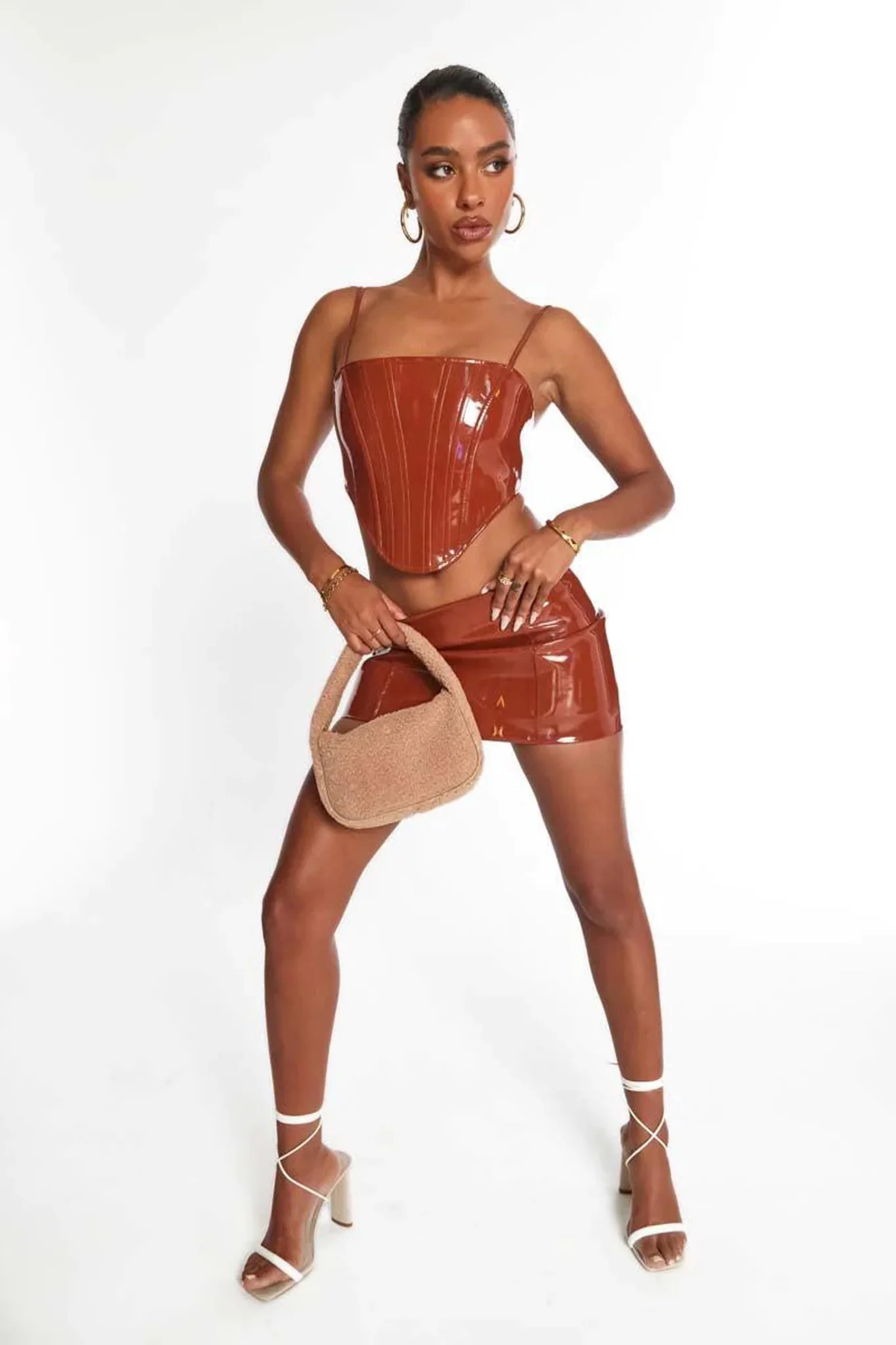 Peta And Jain Bristol Teddy Shoulder Bag Nude