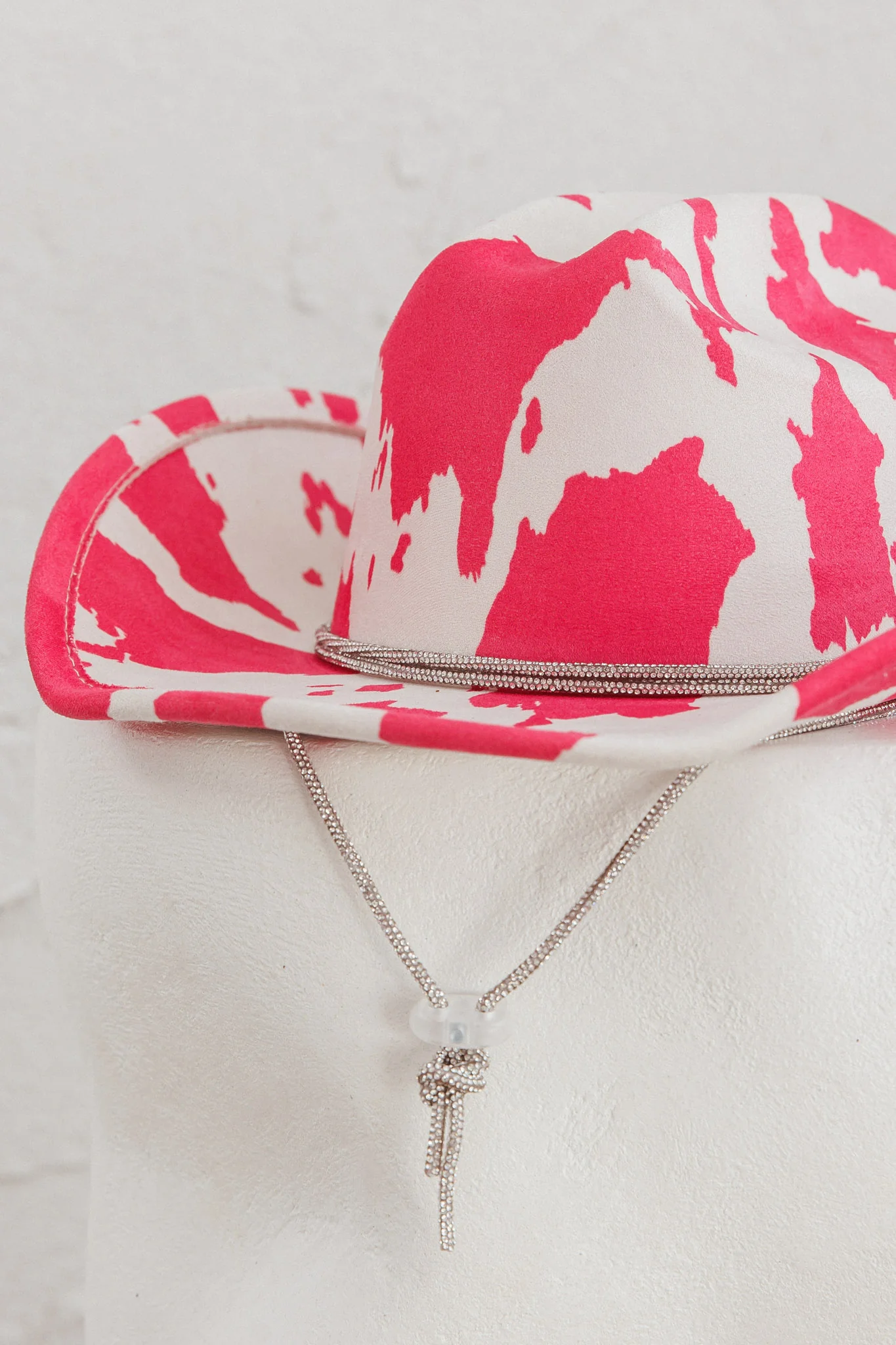 Tucson Cowboy Hat Cow Print Pink