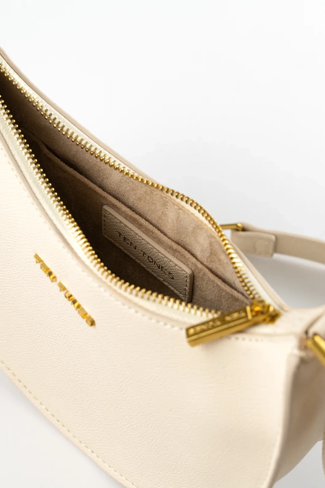 TEN TONES Grayson Moon Bag White