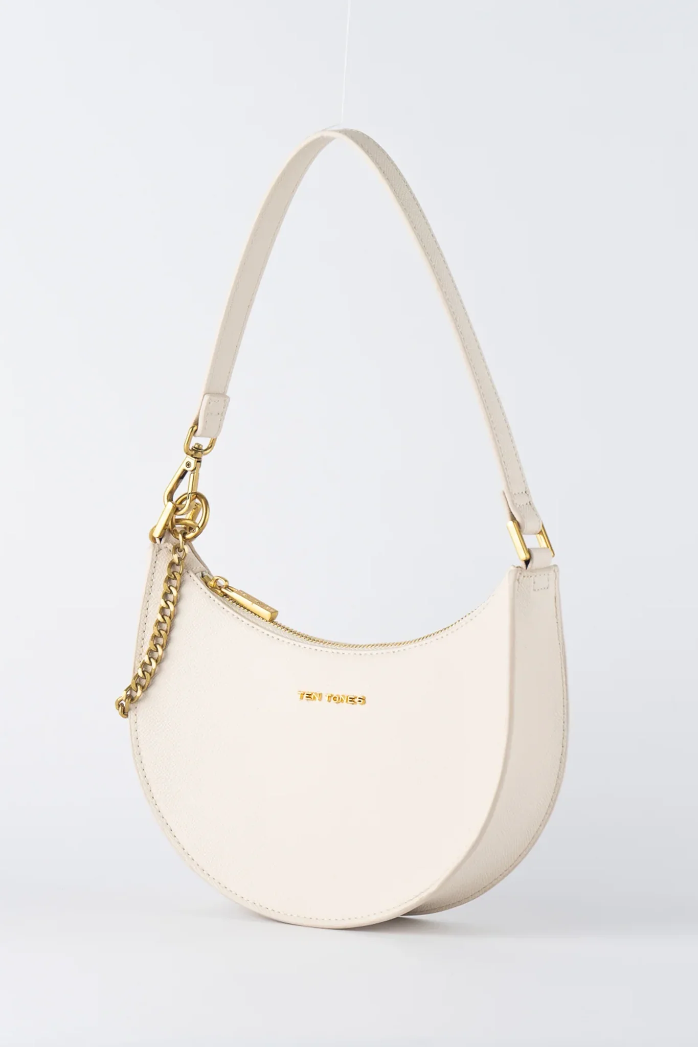 TEN TONES Grayson Moon Bag White