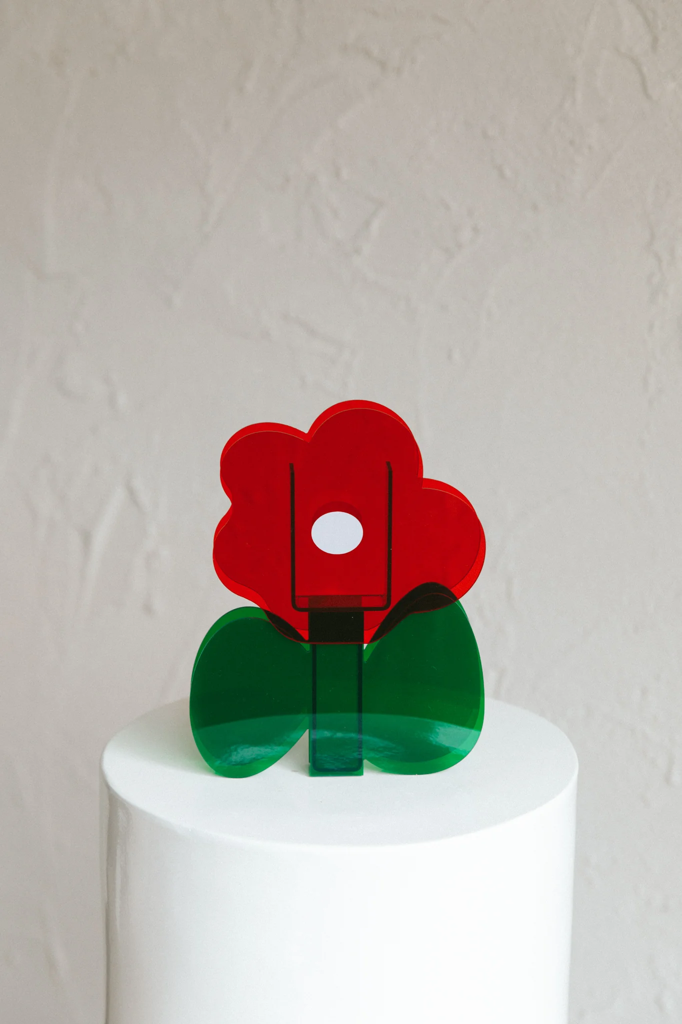 Zephyr Eco-friendly Acrylic Vase Red