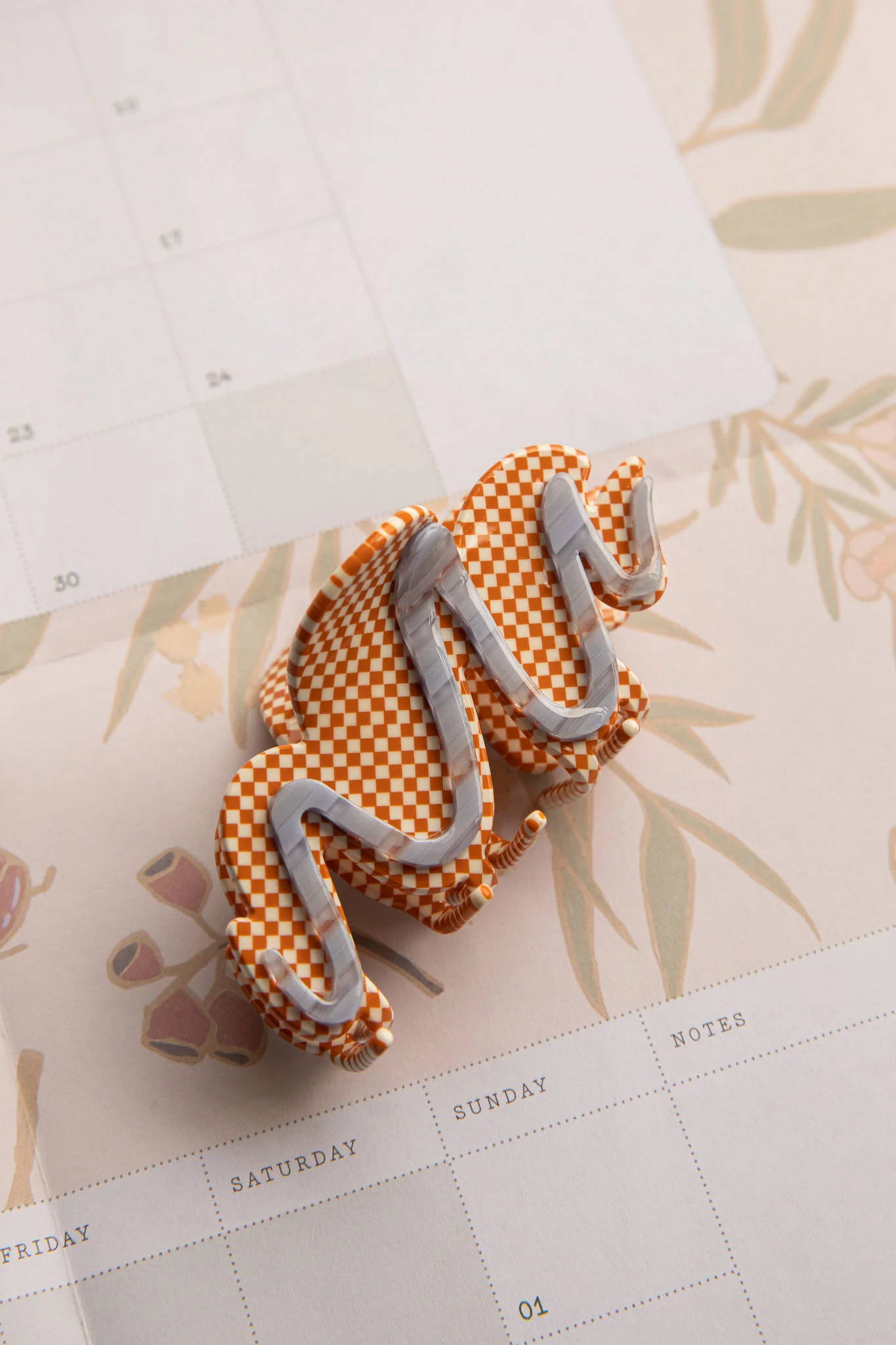 Cloudy Hair Clip Orange