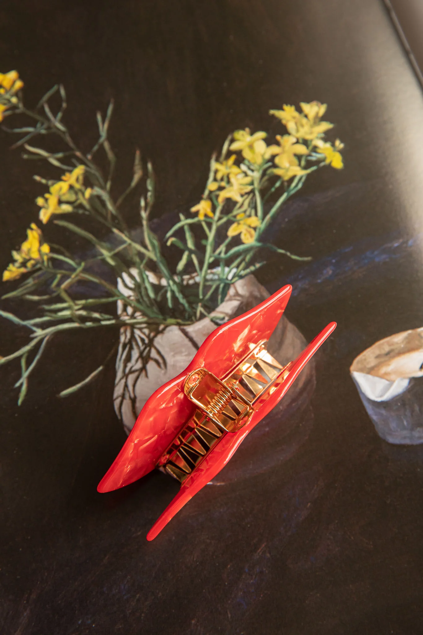 Kiss Kiss Hair Clip Red