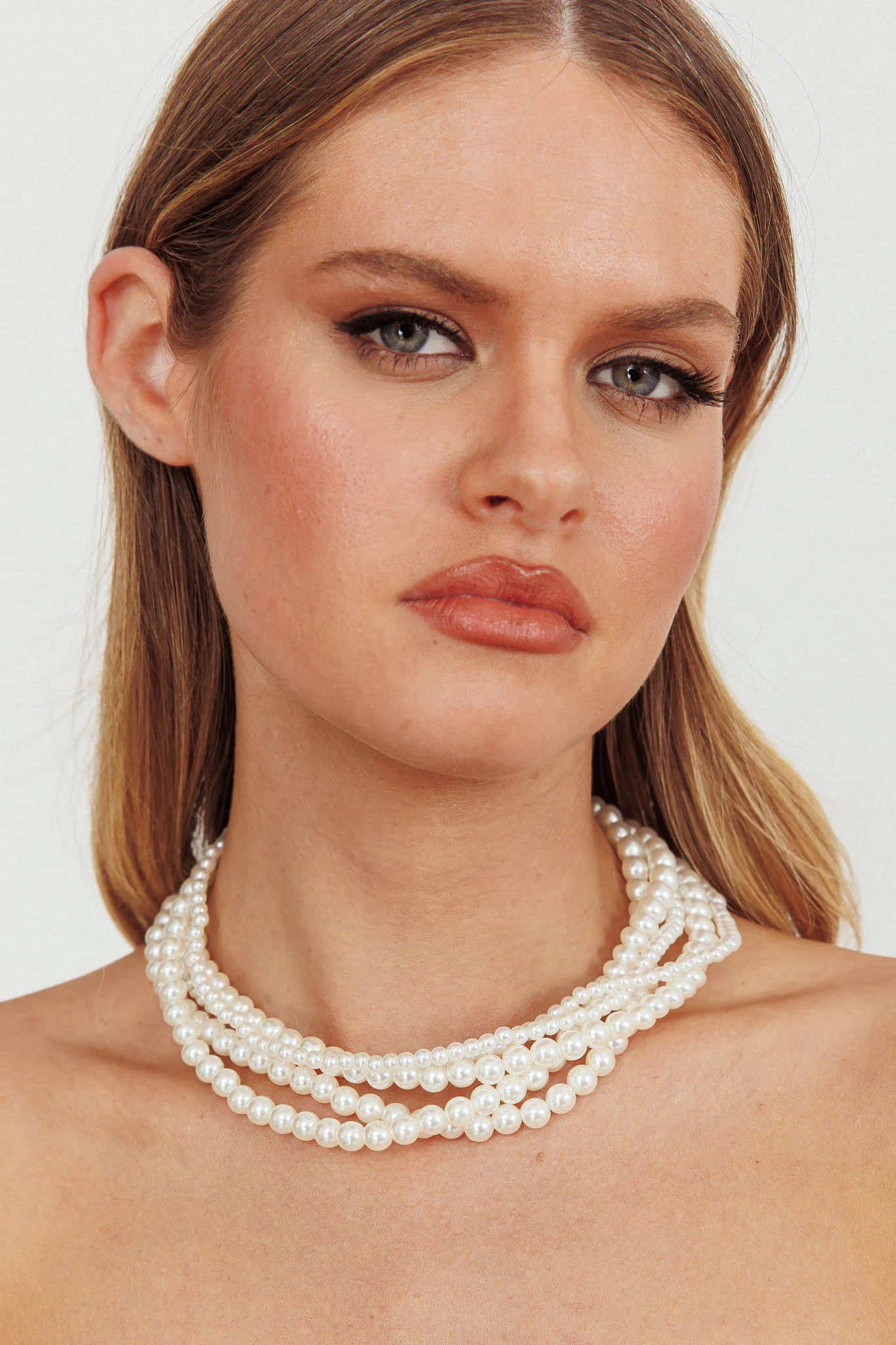 Giselle Pearl Necklace Gold