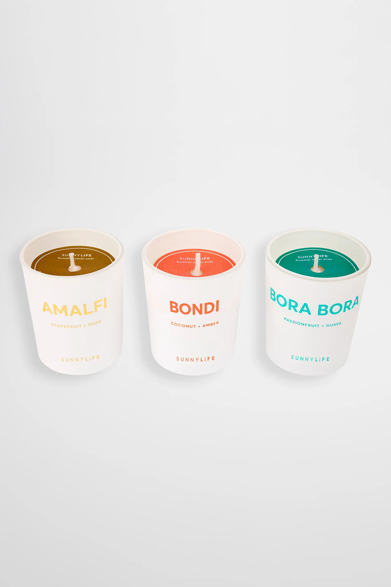 SUNNYLiFE Scented Candle Pack -Amalfi Bondi Bora Bora