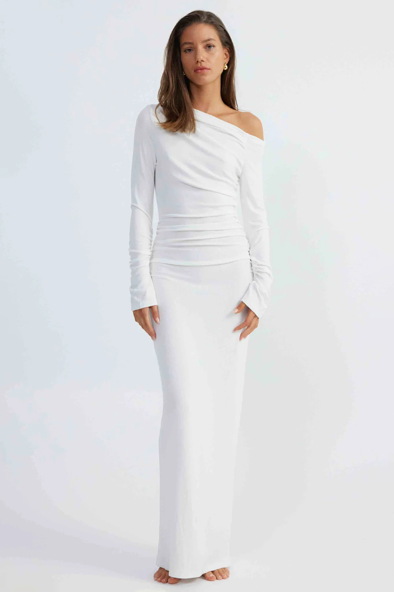 SNDYS Reya Maxi Dress White