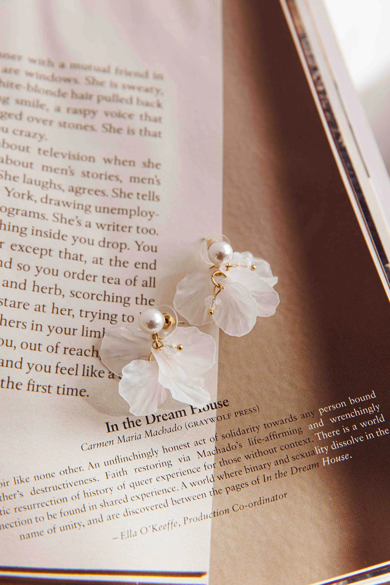 Earth Angel Petal Earrings Gold