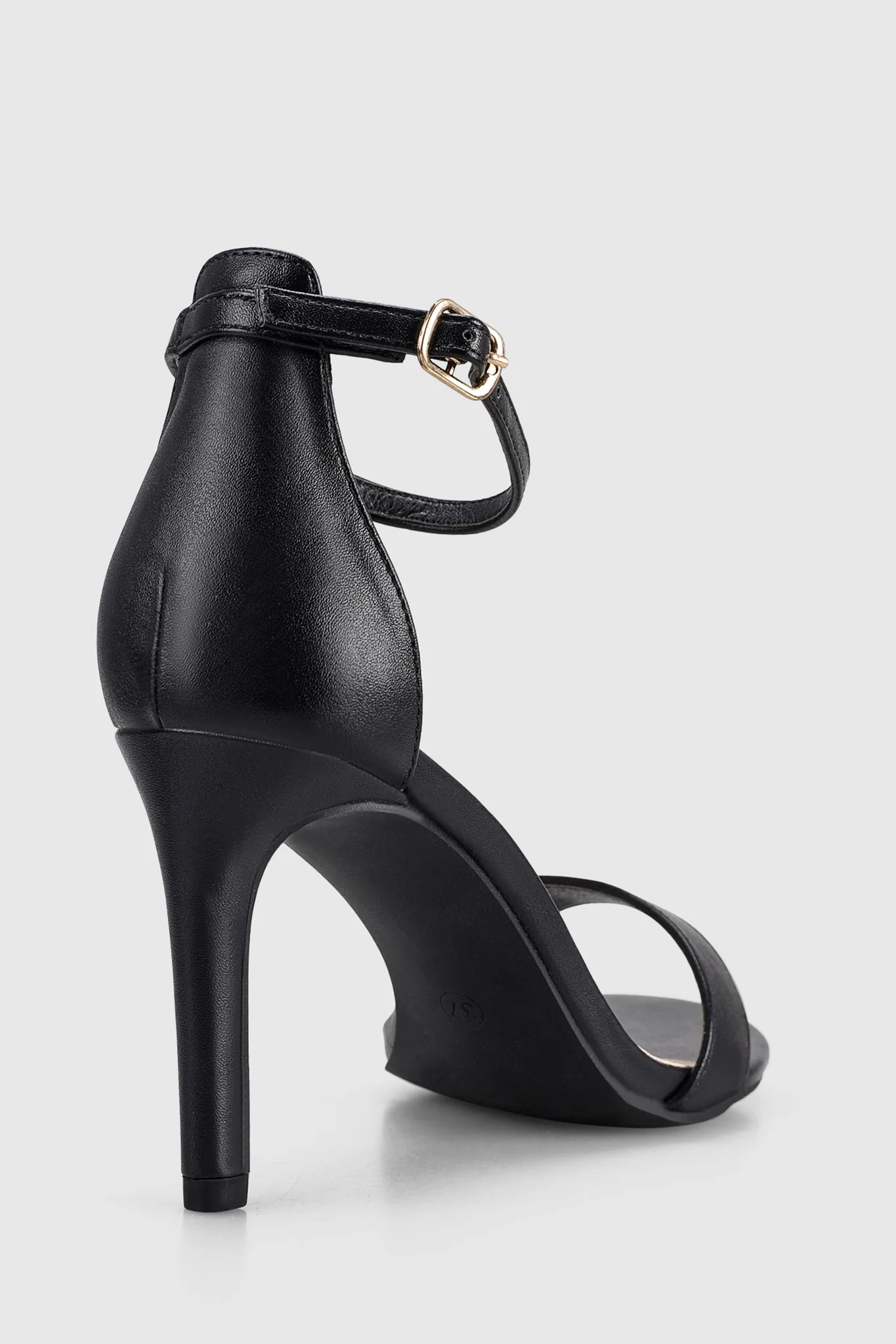 VERALi Mattie Strappy Heels Black Smooth