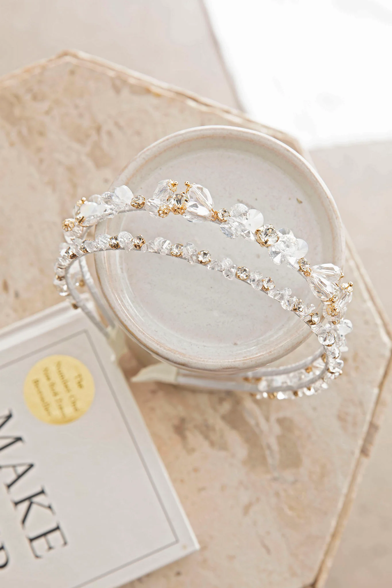 Aurora Crystal & Rhinestone Headband Clear