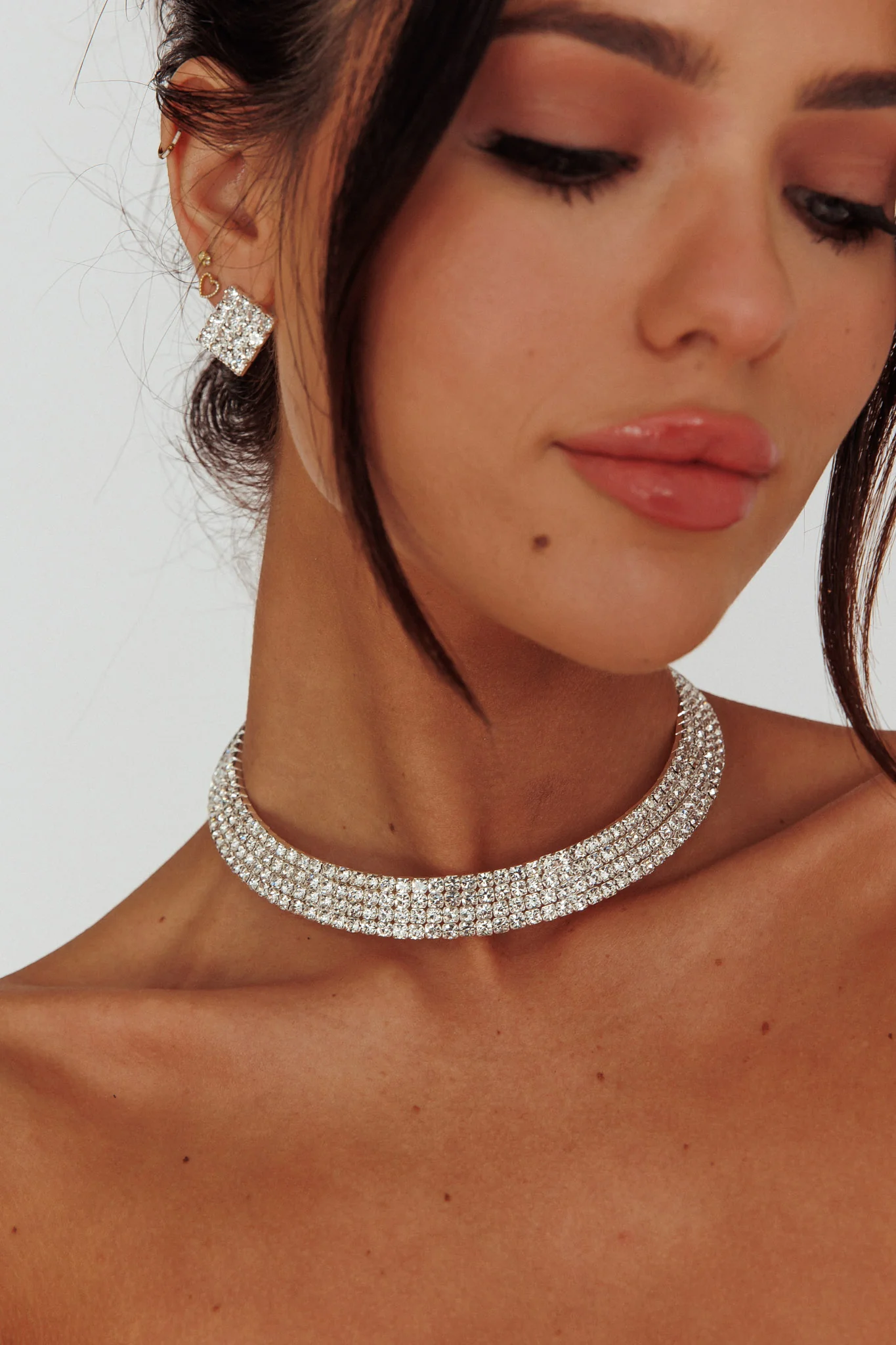 Sade Diamante Jewellery Set Silver
