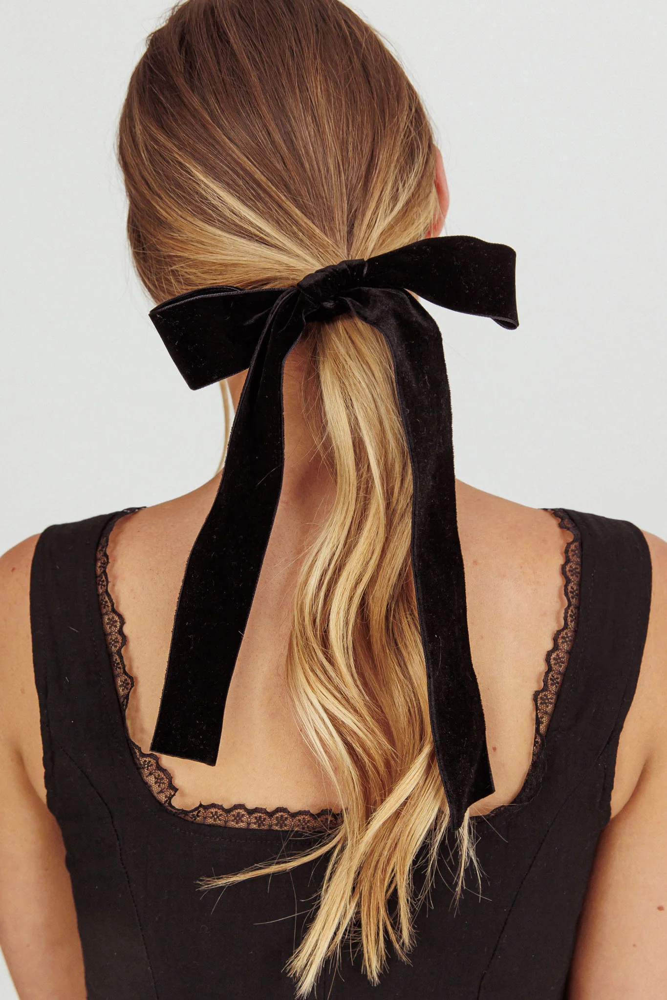 Marabell Bow Hairband Black