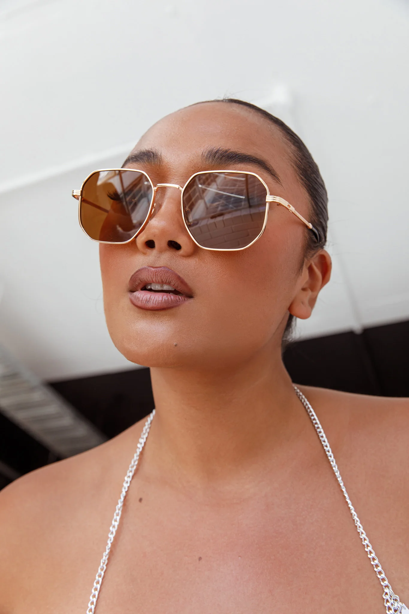 Sahara Aviator Sunglasses Tea