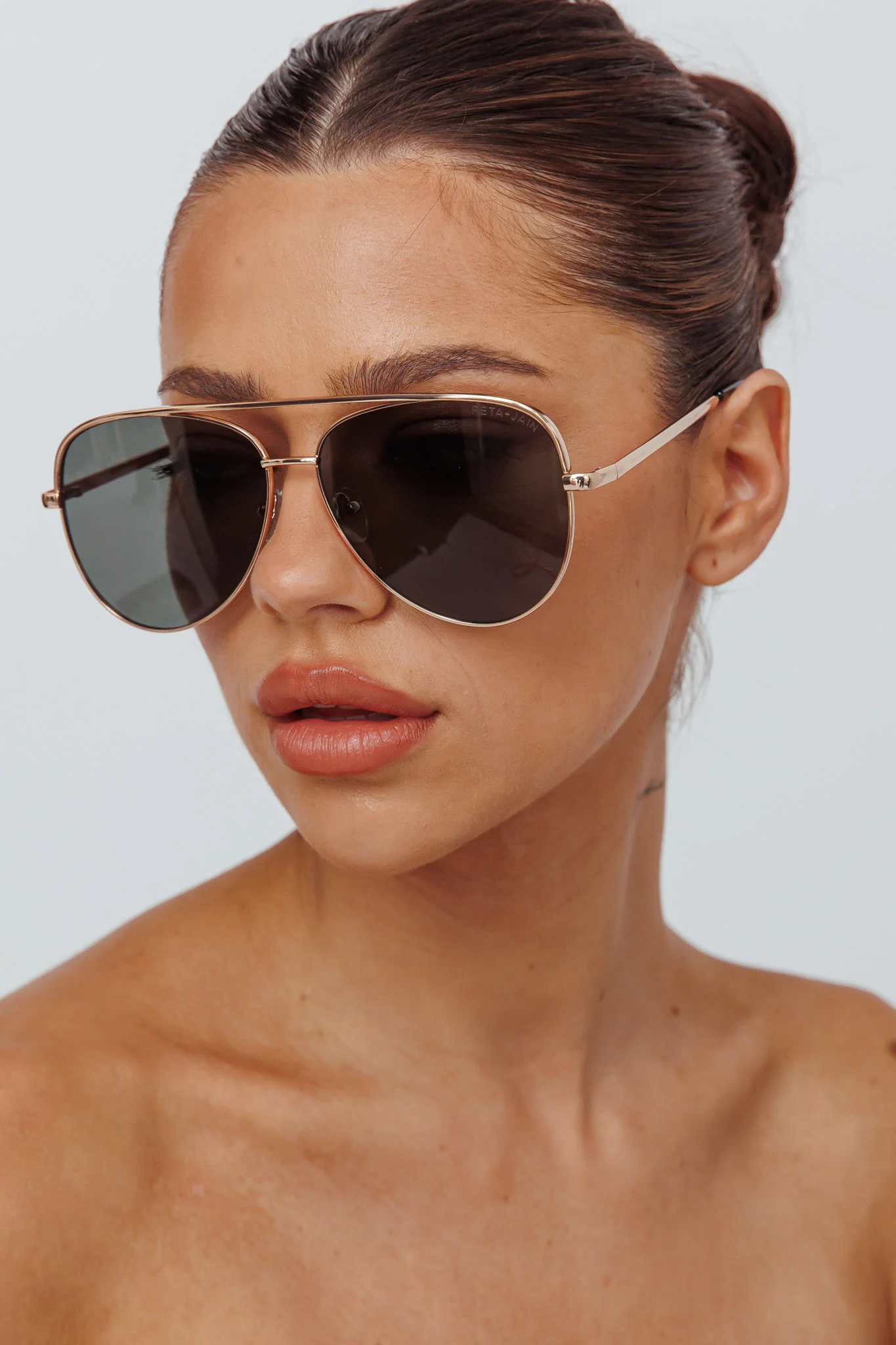 Peta And Jain Franki Sunglasses Gold