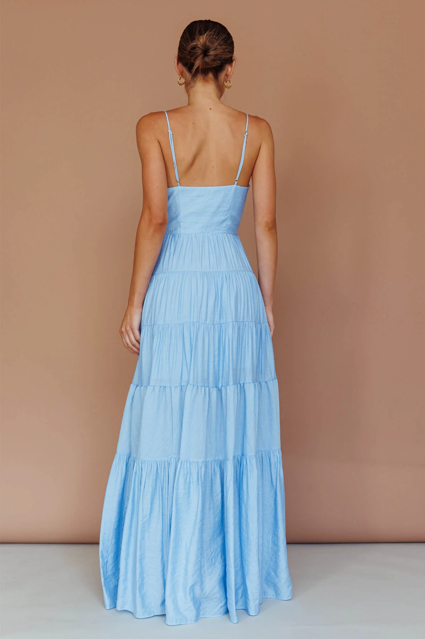 Main Attraction Cami Strap Maxi Dress Blue
