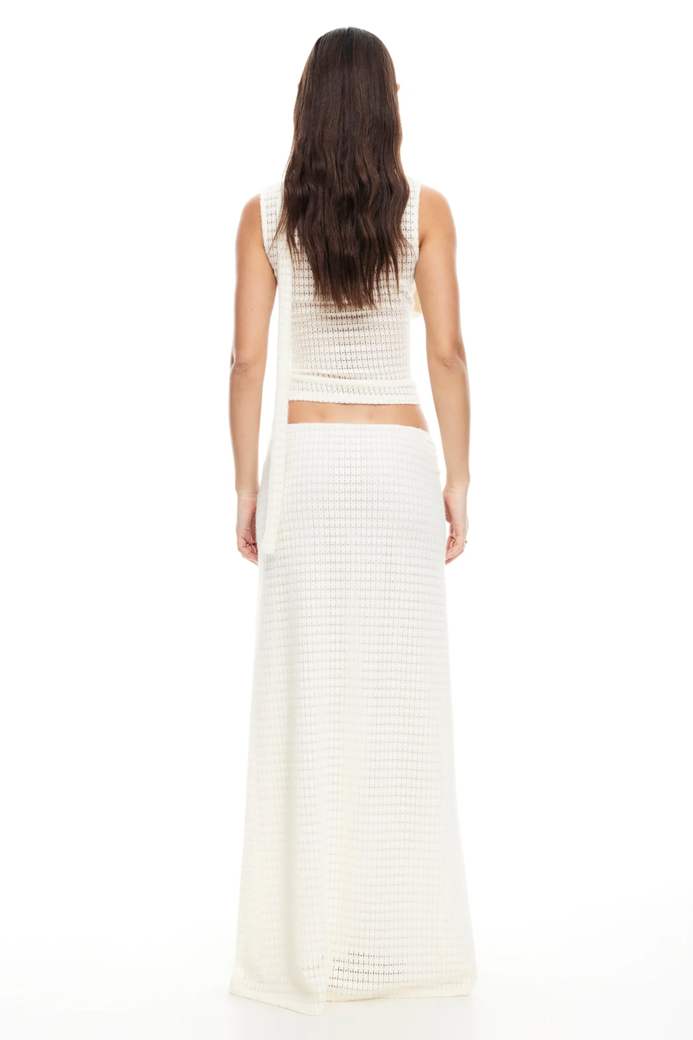 LIONESS In Your Dreams Maxi Skirt Cream