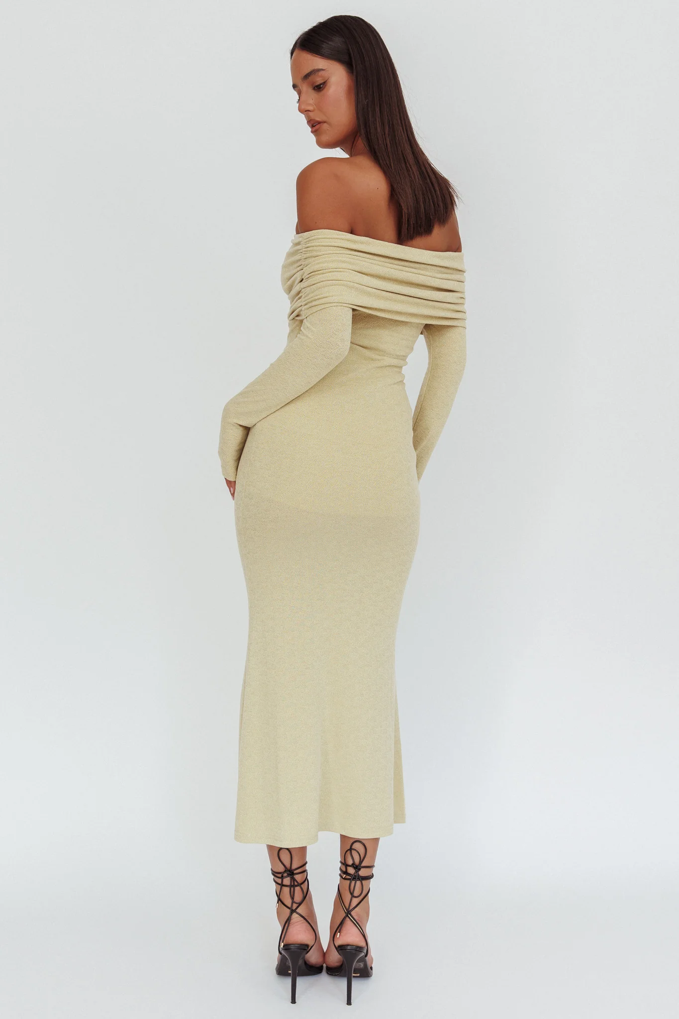 Juju Off-Shoulder Maxi Dress Sage