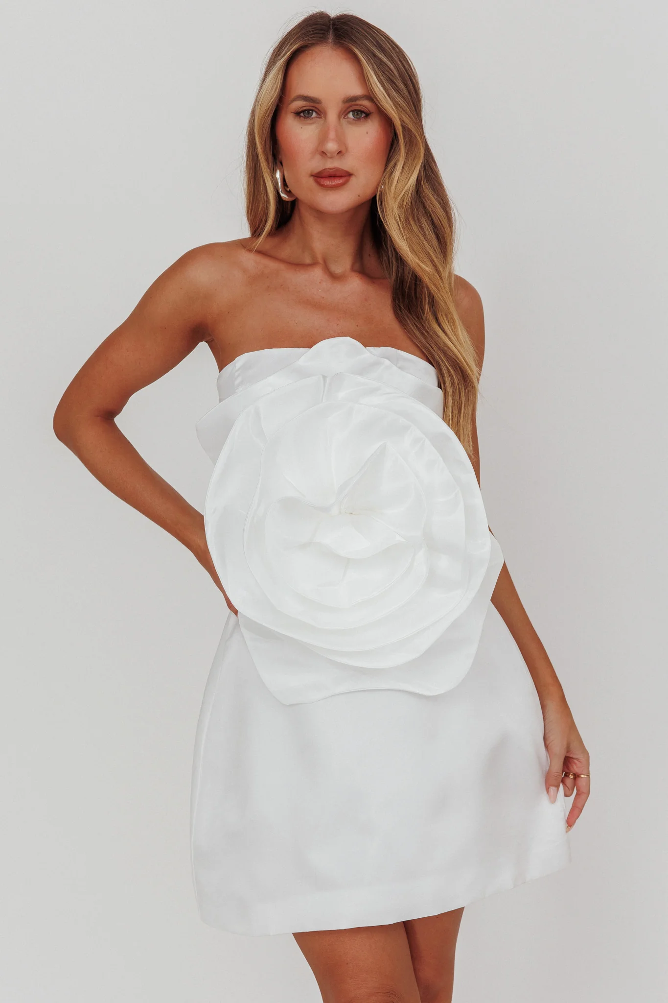 Count Down A-Line Mini Skirt Oyster