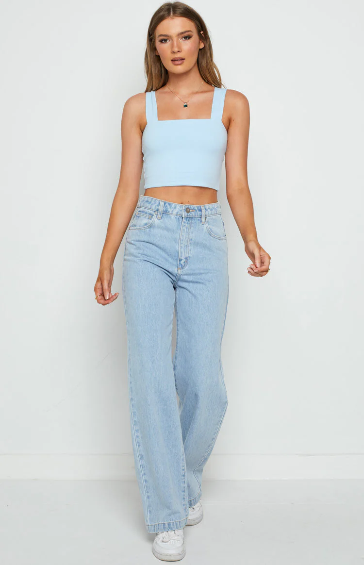 Nellie Crop Blue