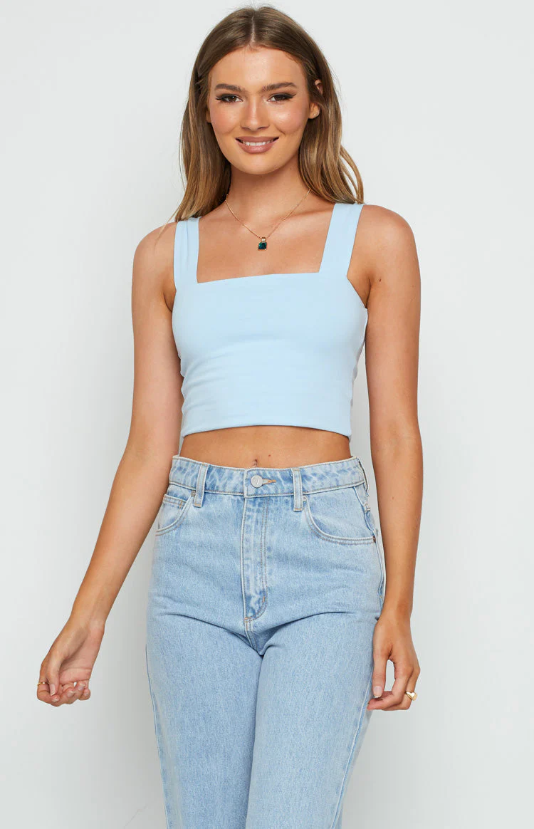 Nellie Crop Blue