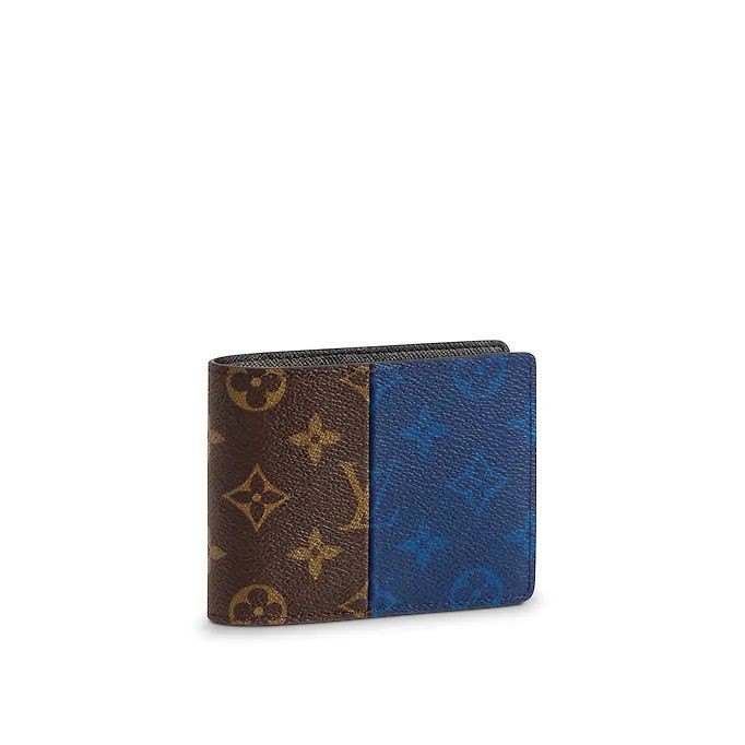 Louis Vuitton Monogram Pacific Blue Split Multiple Wallet M63023
