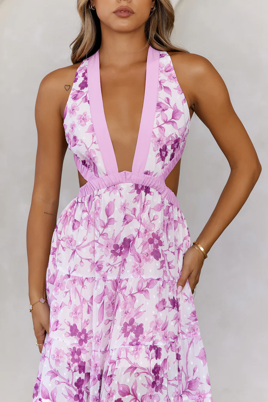 Forward Fashion Maxi Dress Purple