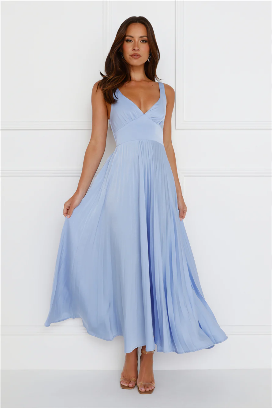 Dazzling Opulence Maxi Dress Blue