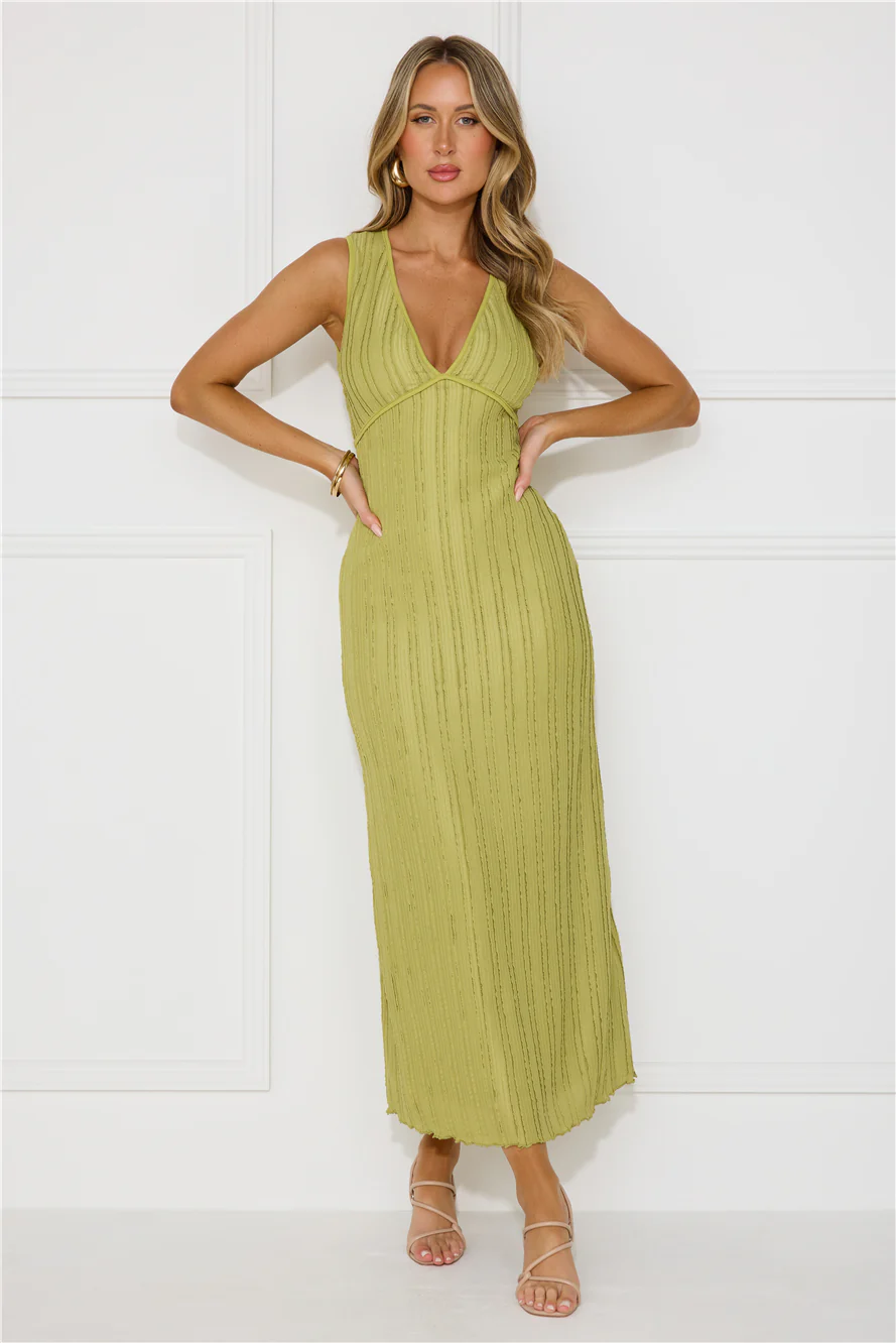 Sparkling Sea Maxi Dress Sage