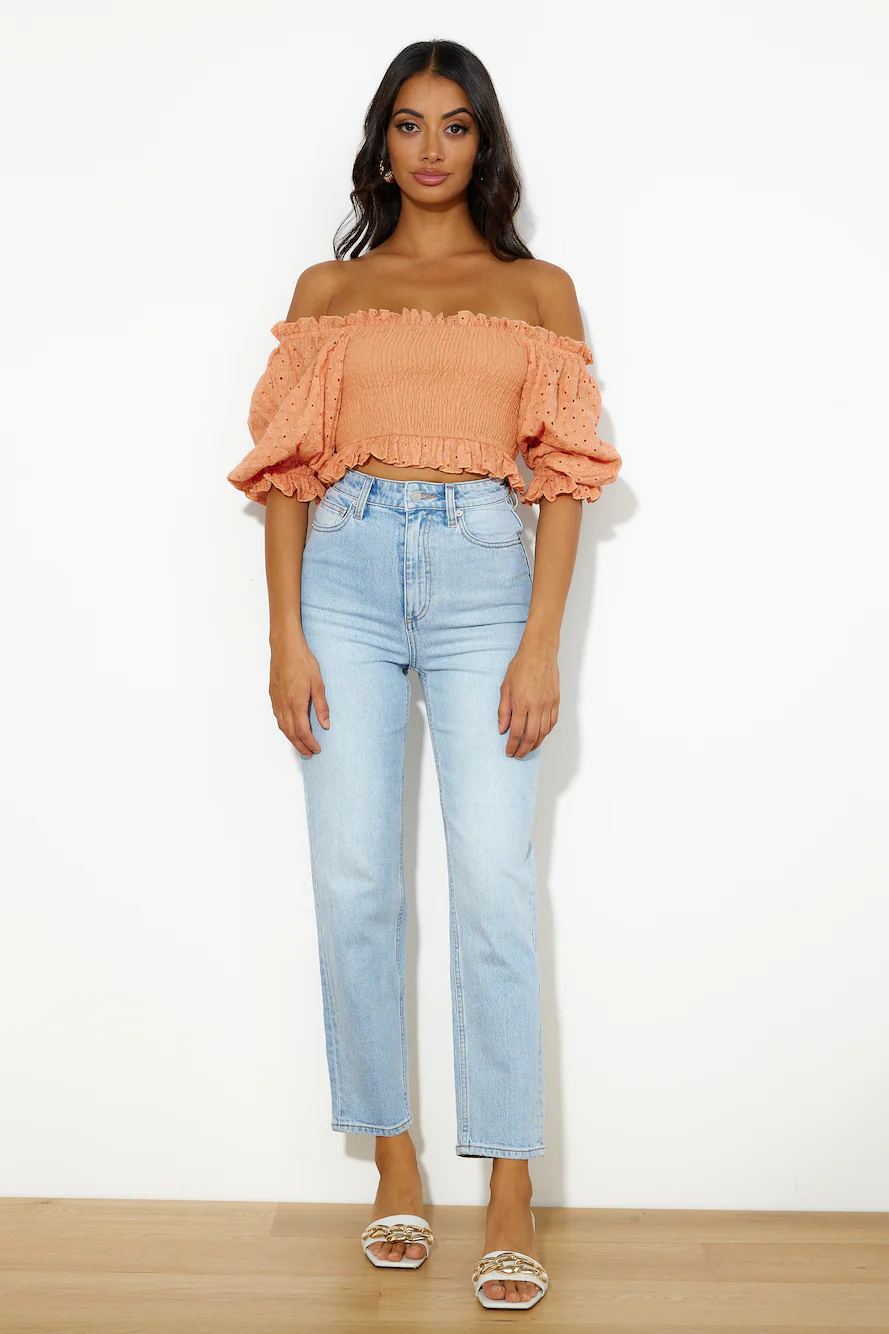 Cool Girl Like Me Crop Top Orange