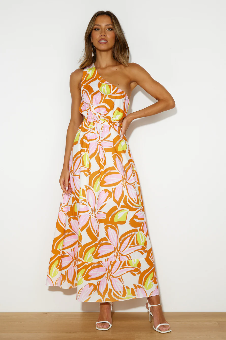 Vacation Mood Maxi Dress Orange