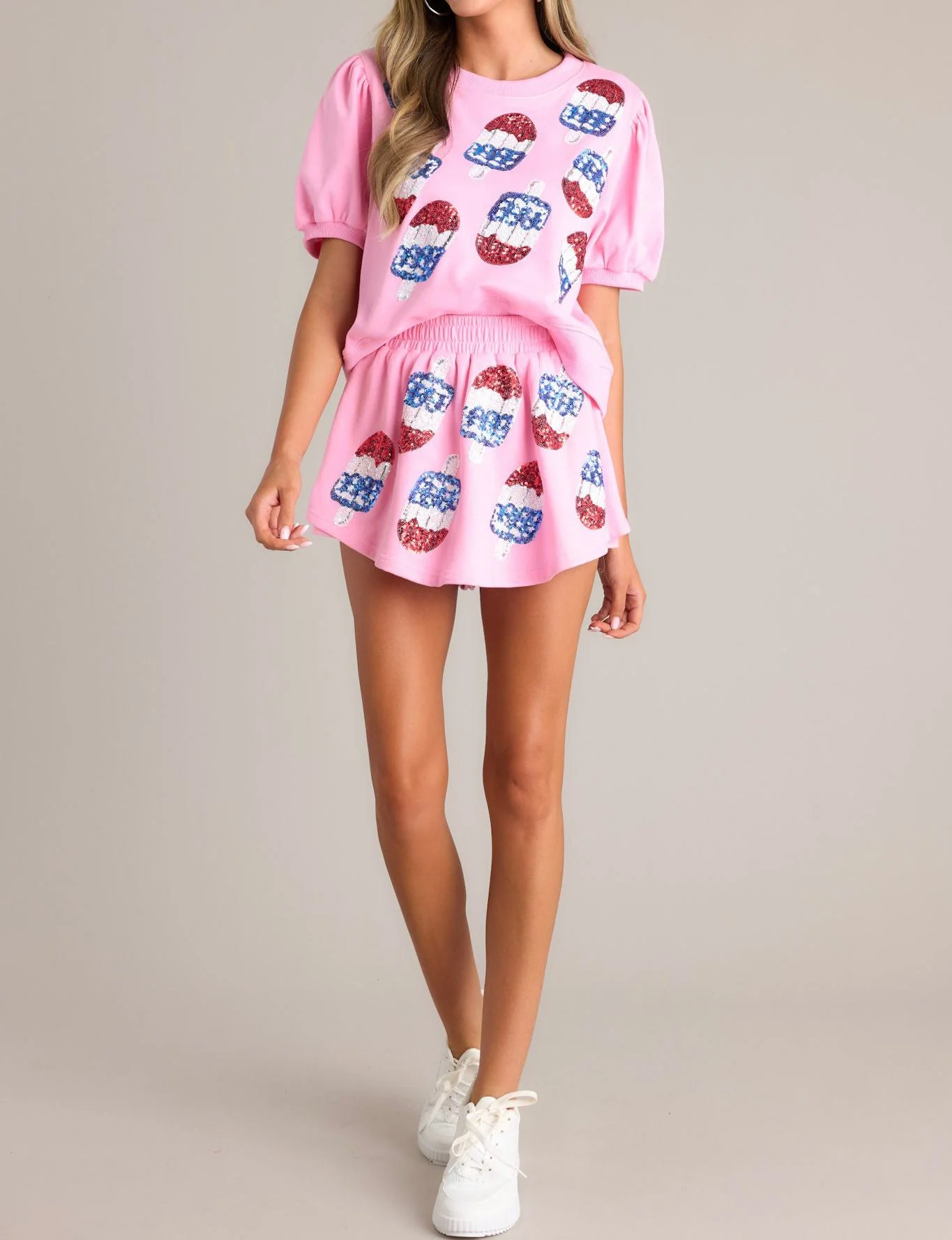Liberty Loveliness Bubblegum Pink Sequin Top