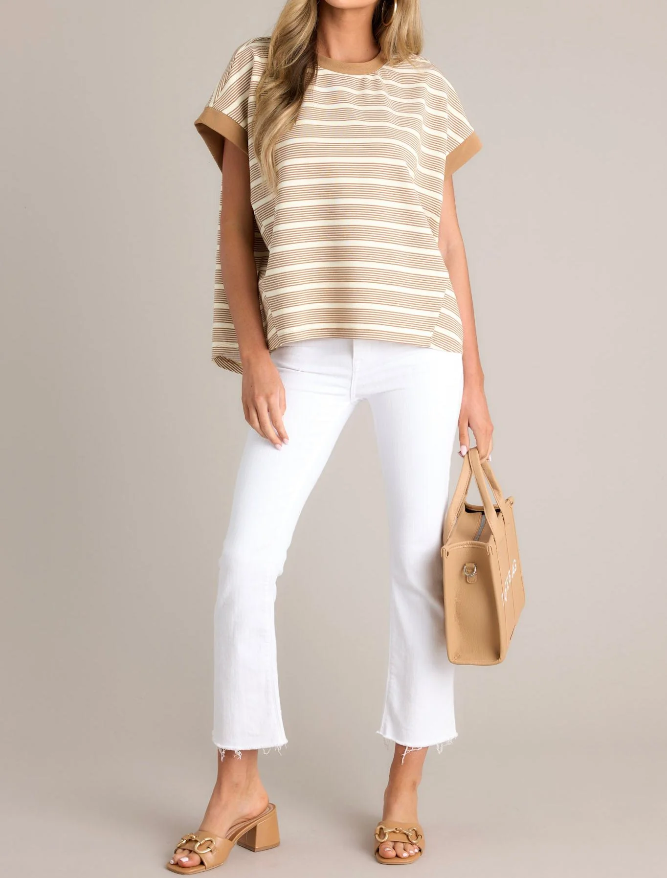 Angel Wing White Cropped Flare Jeans