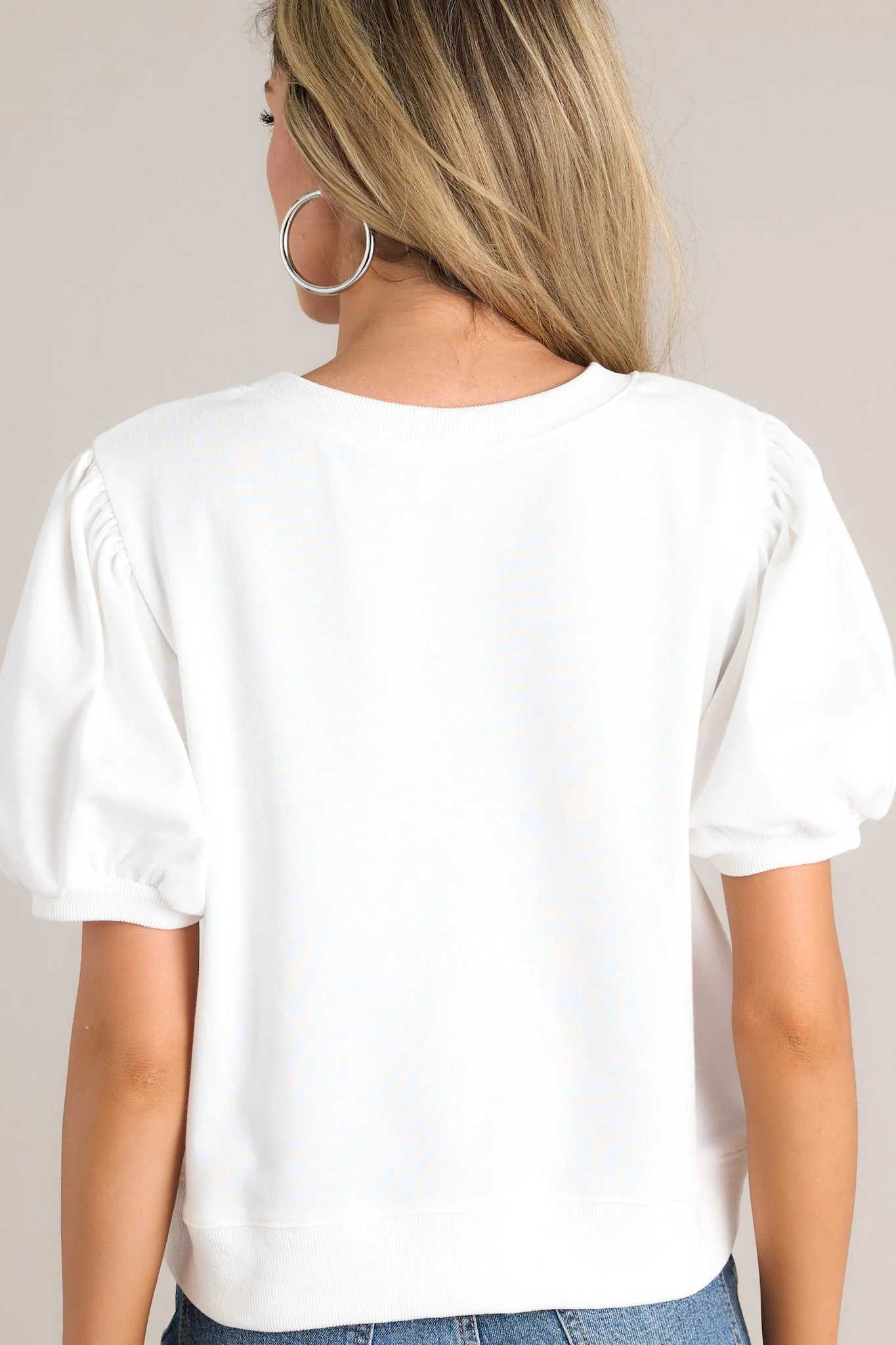 Star-Spangled Splendor White Sequin Top