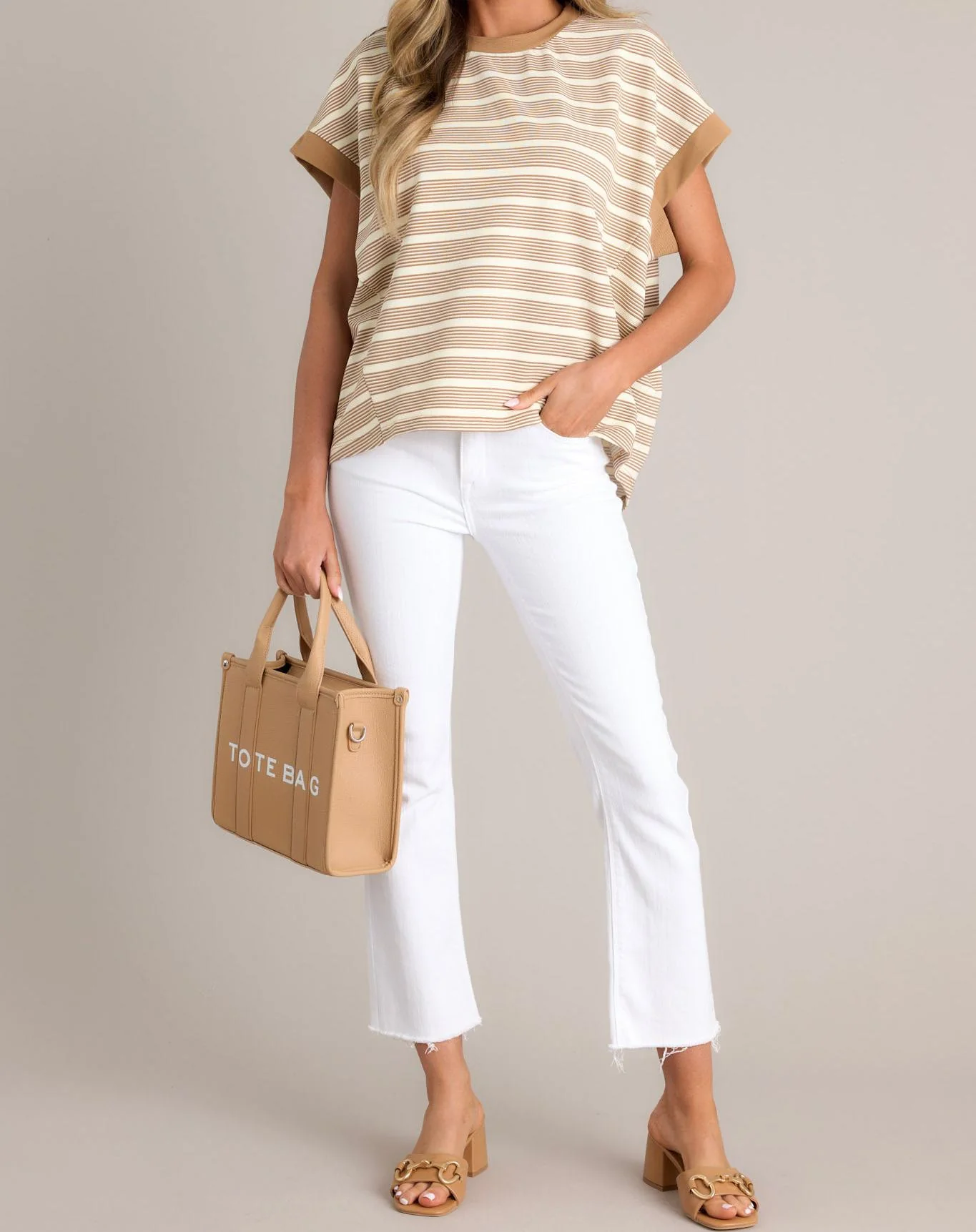 Angel Wing White Cropped Flare Jeans