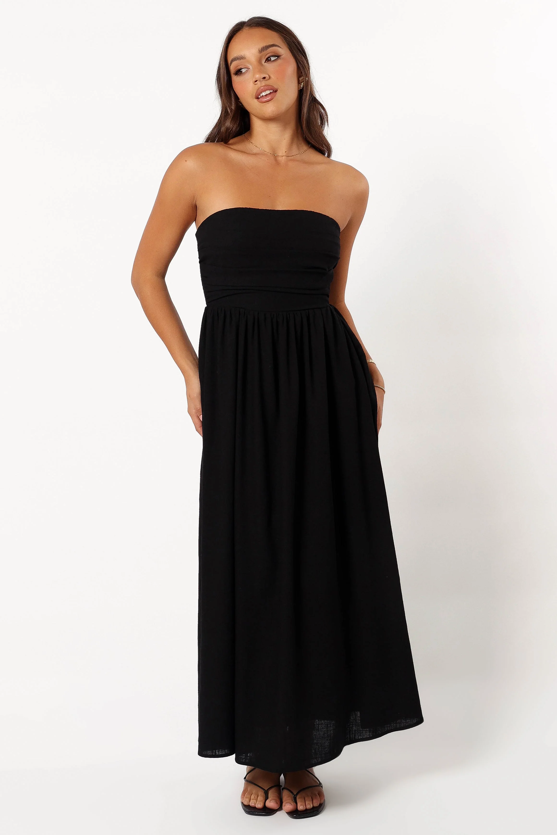 Kayt Strapless Dress - Black