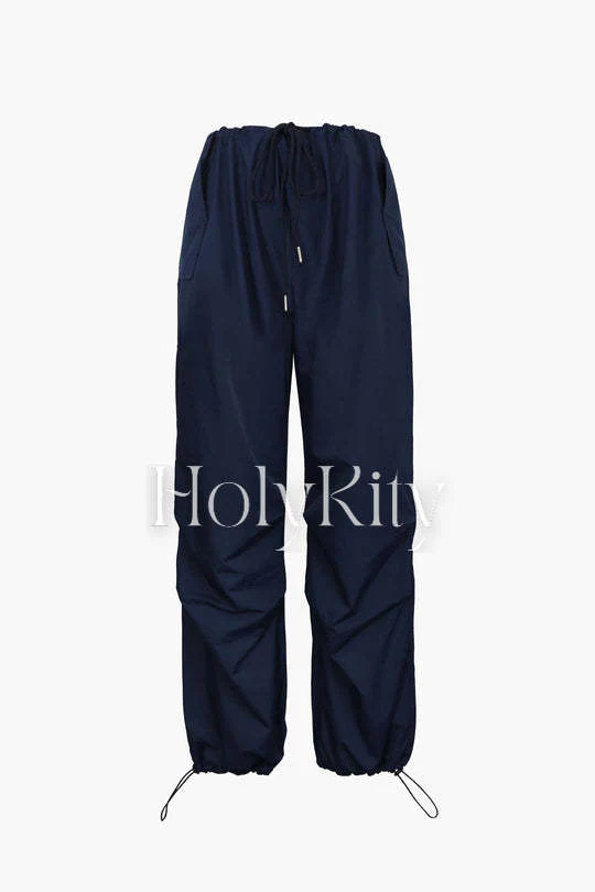 Drawstring Cargo Pants