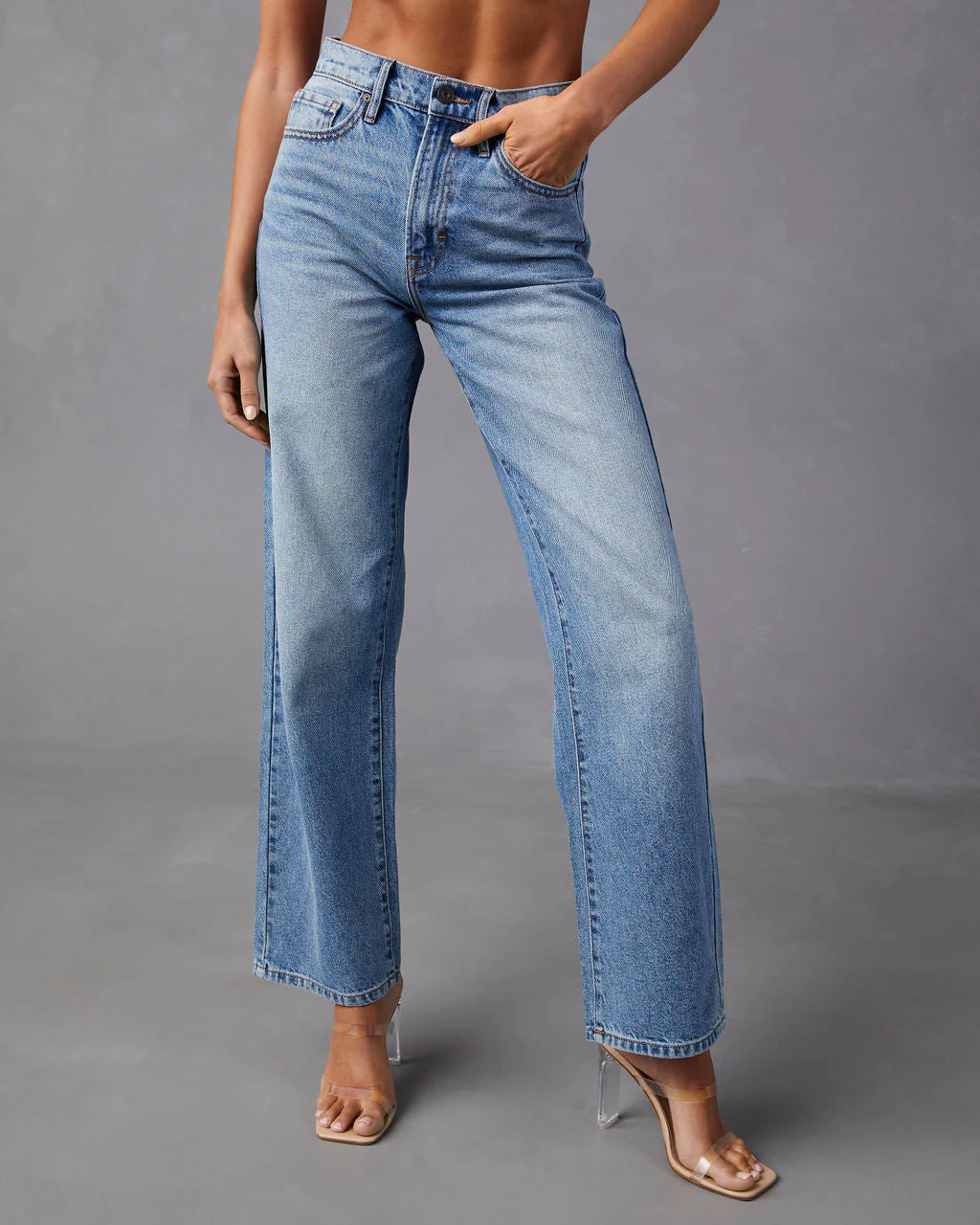 Brandis High Rise Straight Leg Jeans