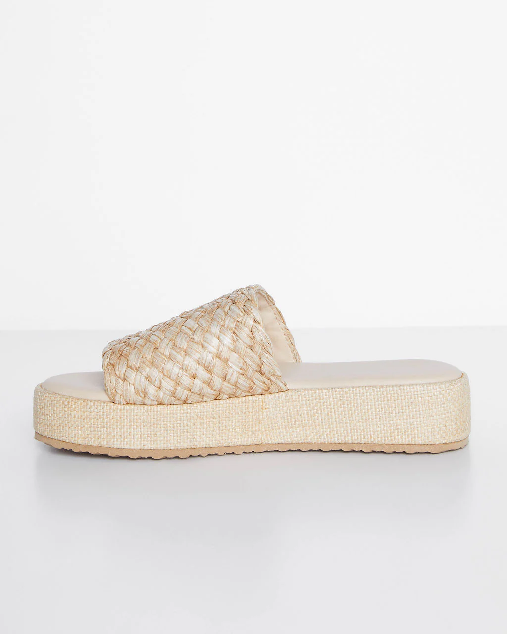 Lotus Braided Raffia Platform Sandals