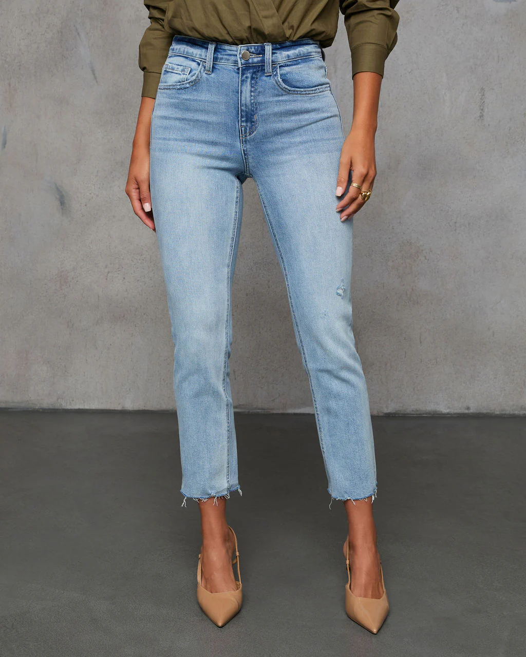 Silverton Cropped Straight Leg Jeans