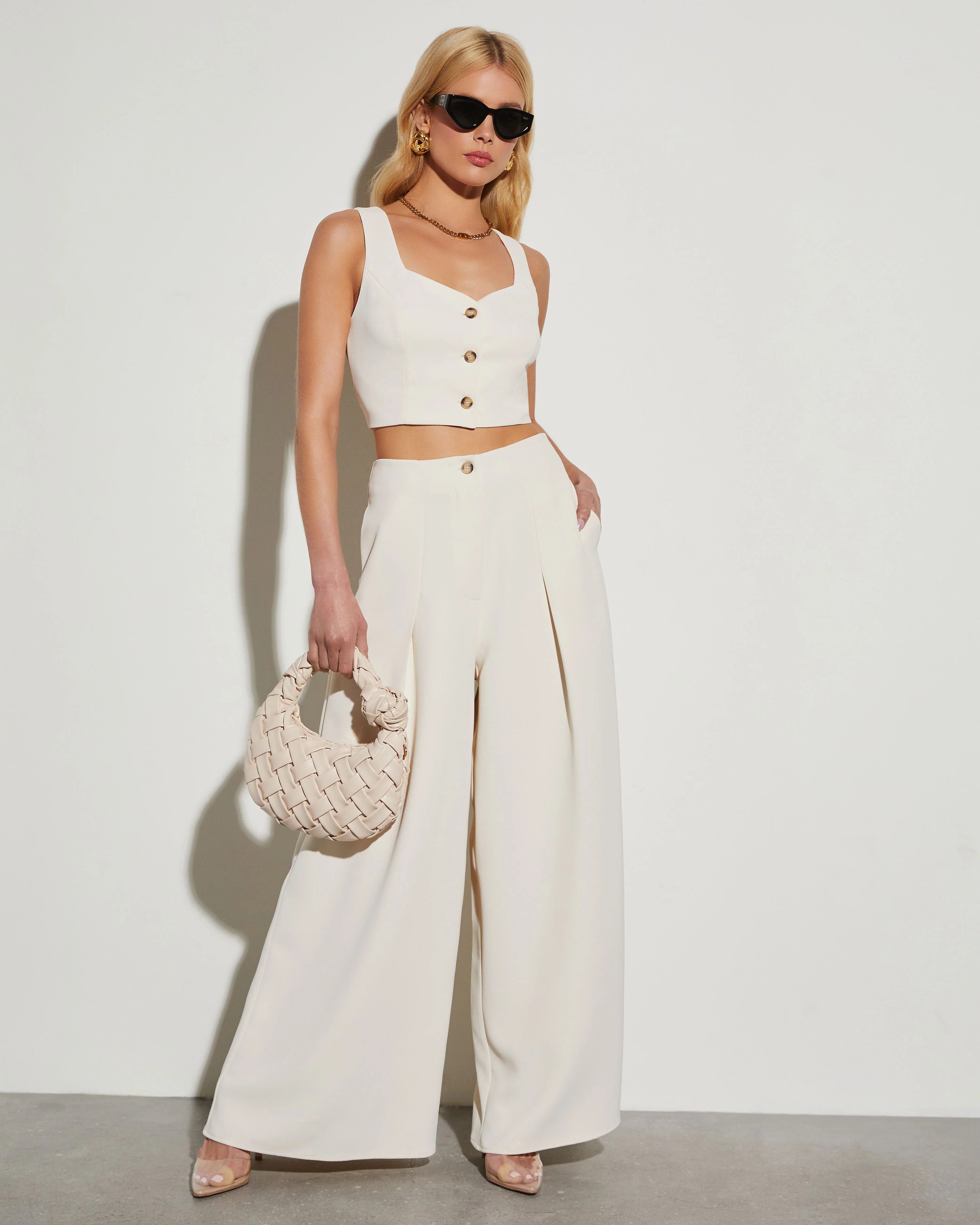 Clarissa High Rise Wide Leg Pants
