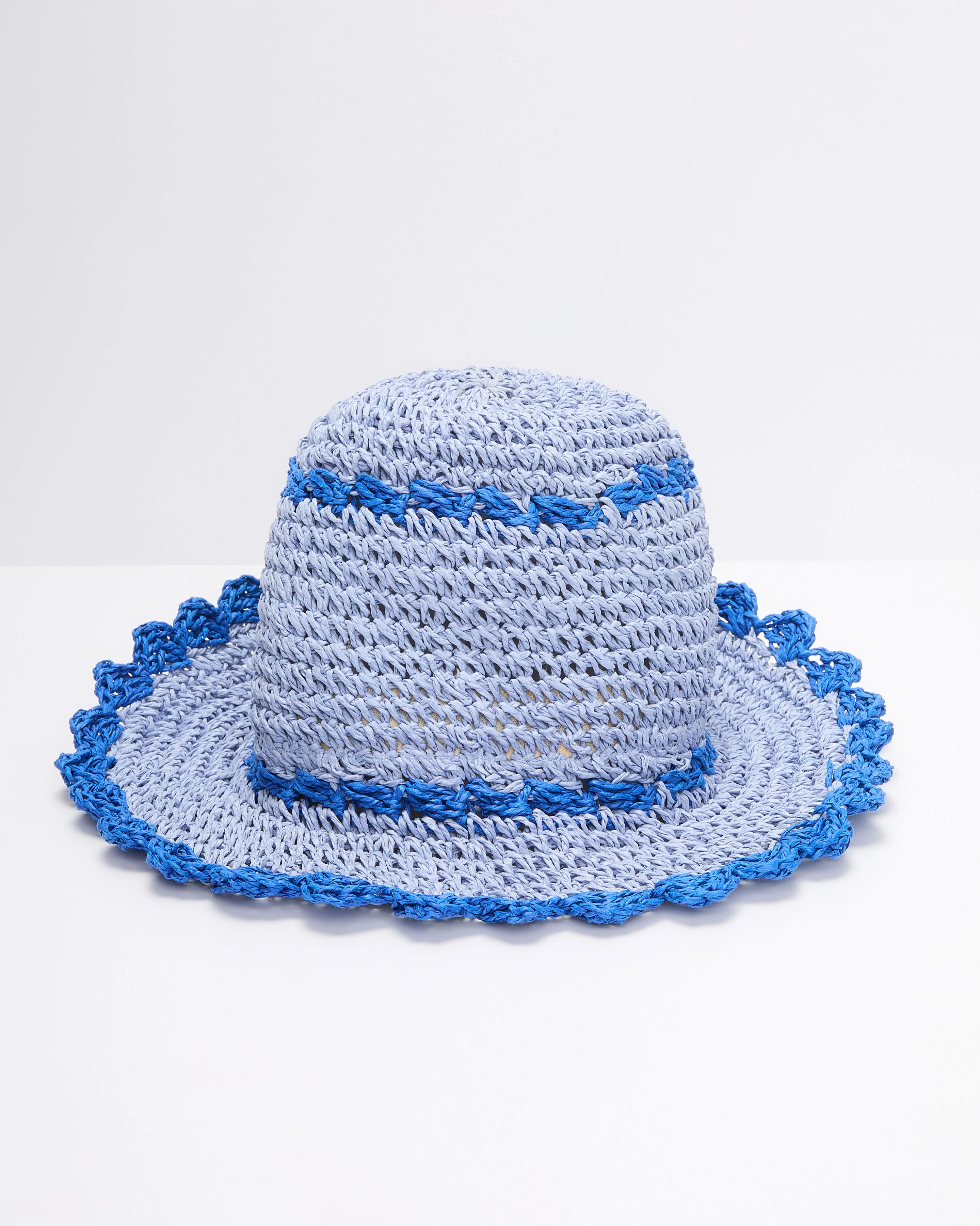 Addiena Crochet Colorblock Bucket Hat